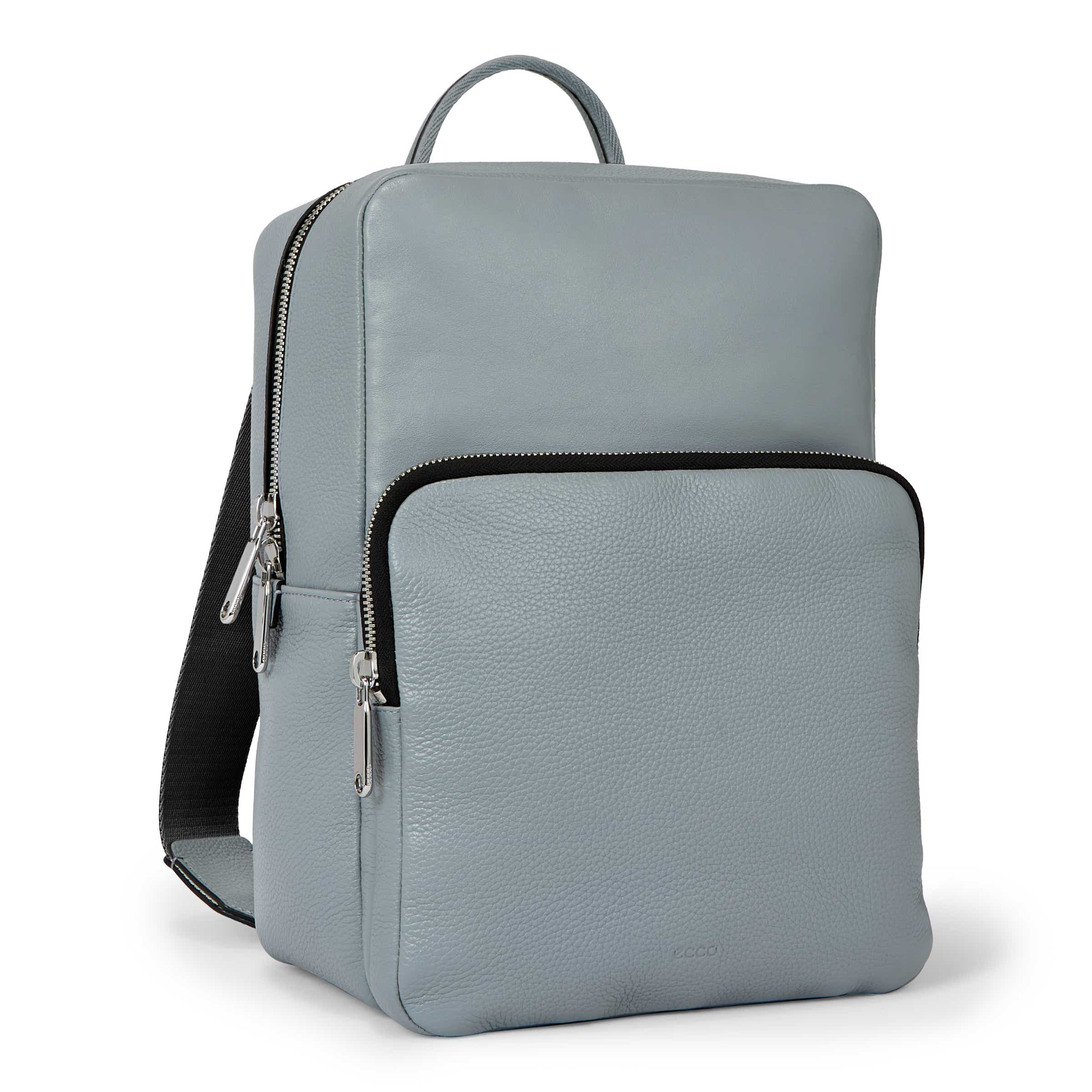 ECCO Square Pack レザーバックパック - Grey - Main