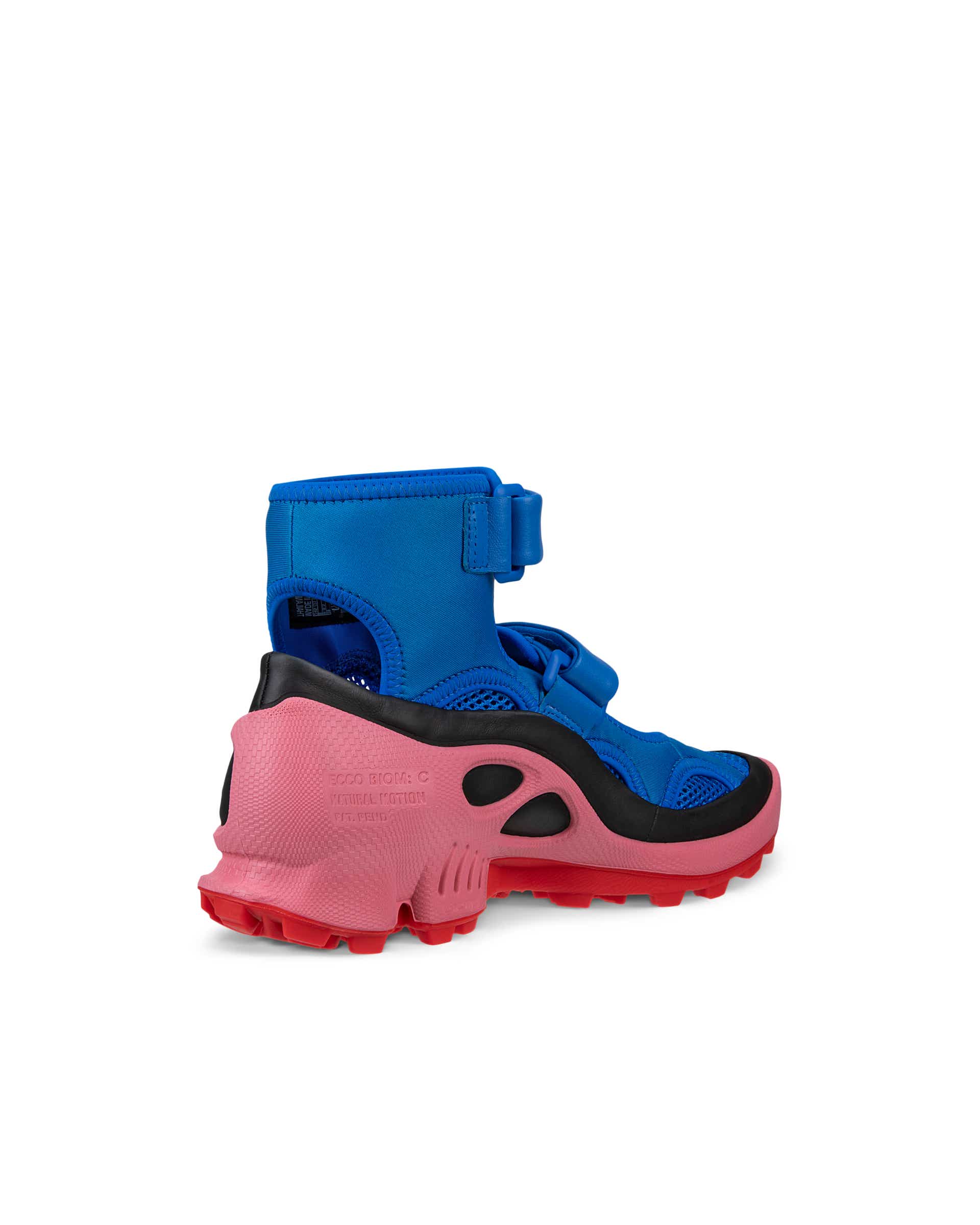 ECCO® Biom C-Trail Damen High Top-Ledersneaker - Blau - Back
