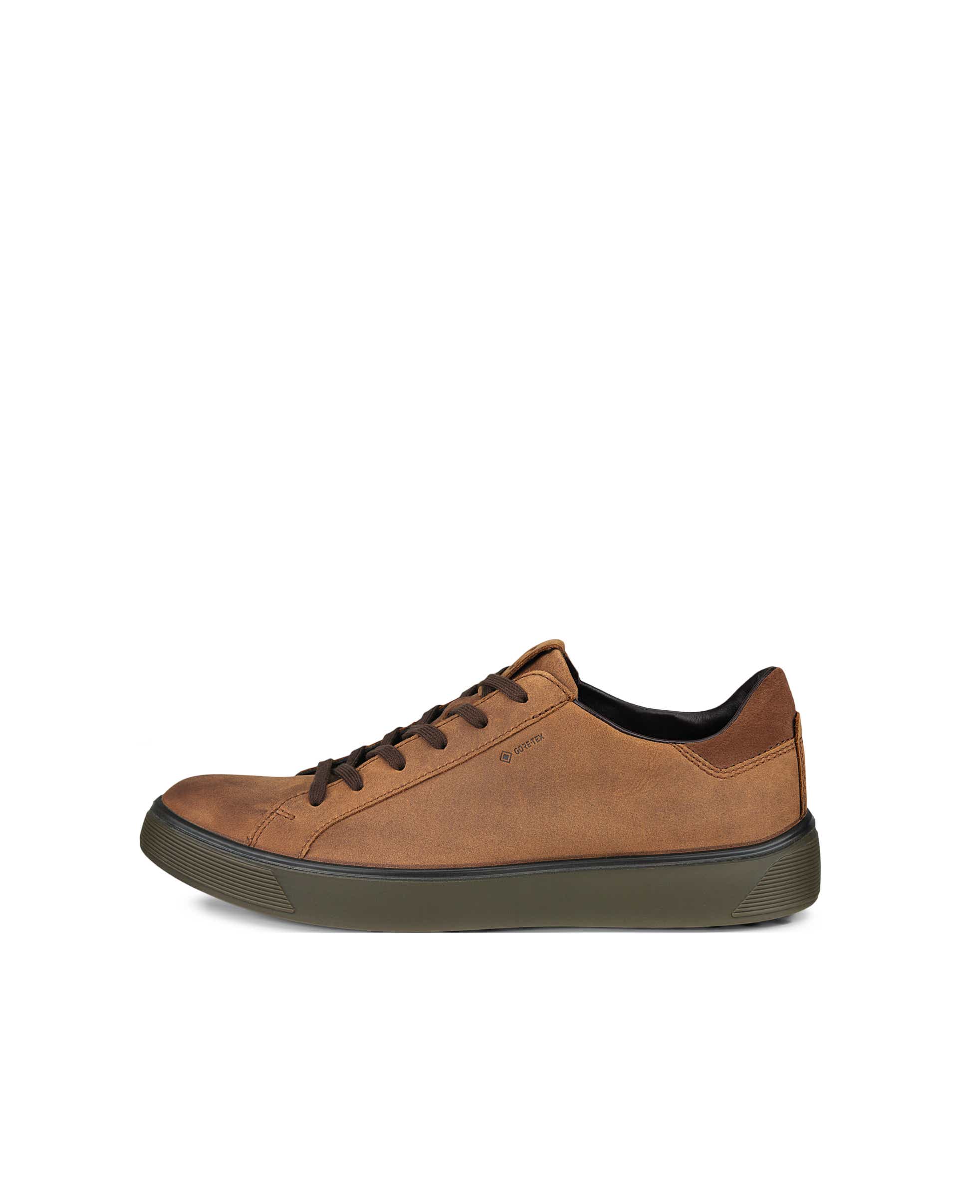 ECCO Men's Street Tray Waterproof Sneaker - Brown - Outside