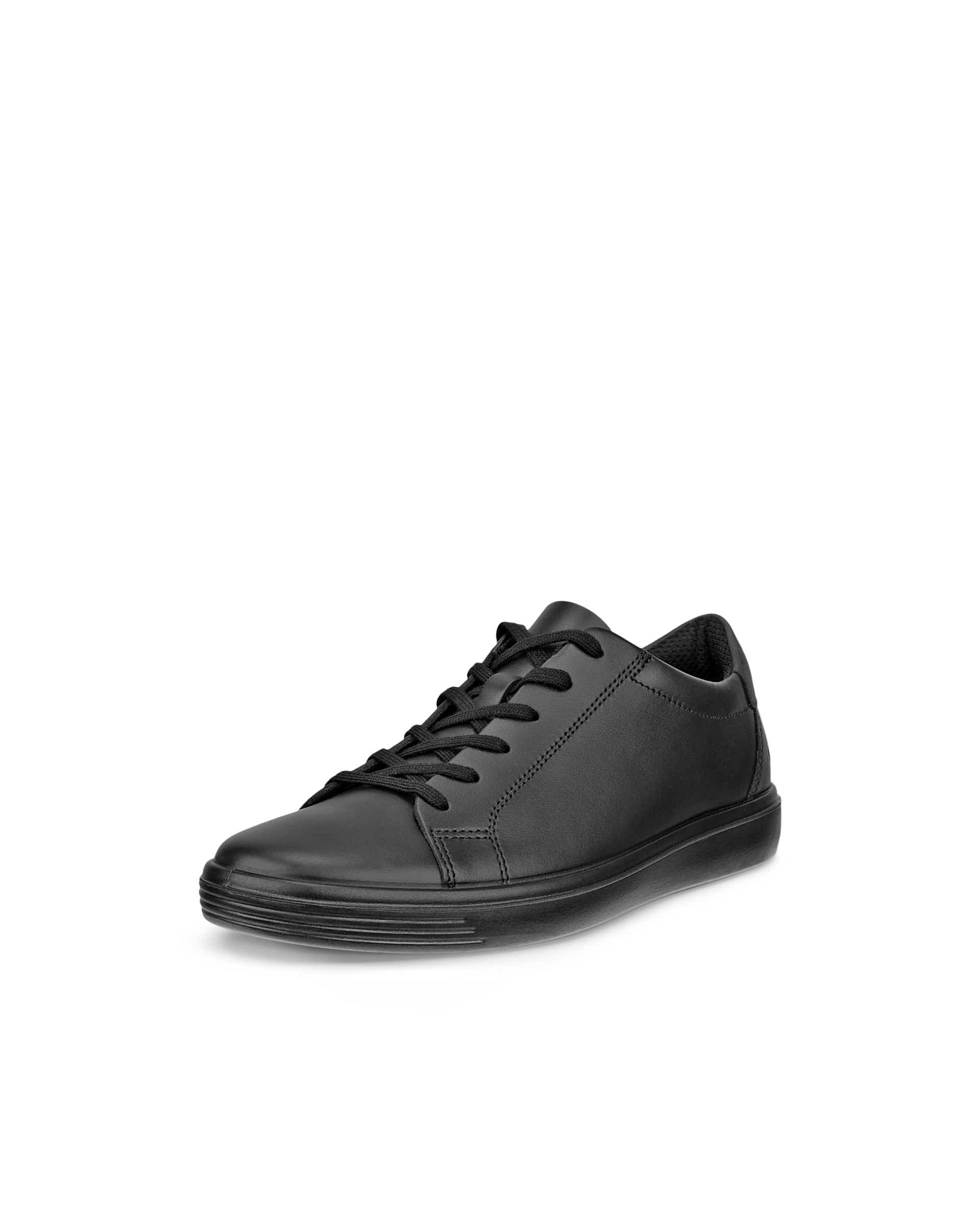 Zapatos de piel con cordones ECCO® CLASSIC SNEAKER para mujer - Negro - Main