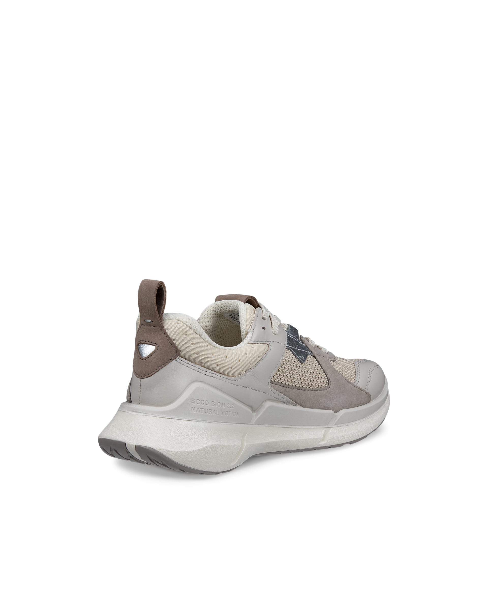 ECCO® BIOM 2.2 Damen Sneaker aus Nubukleder - Grau - Back