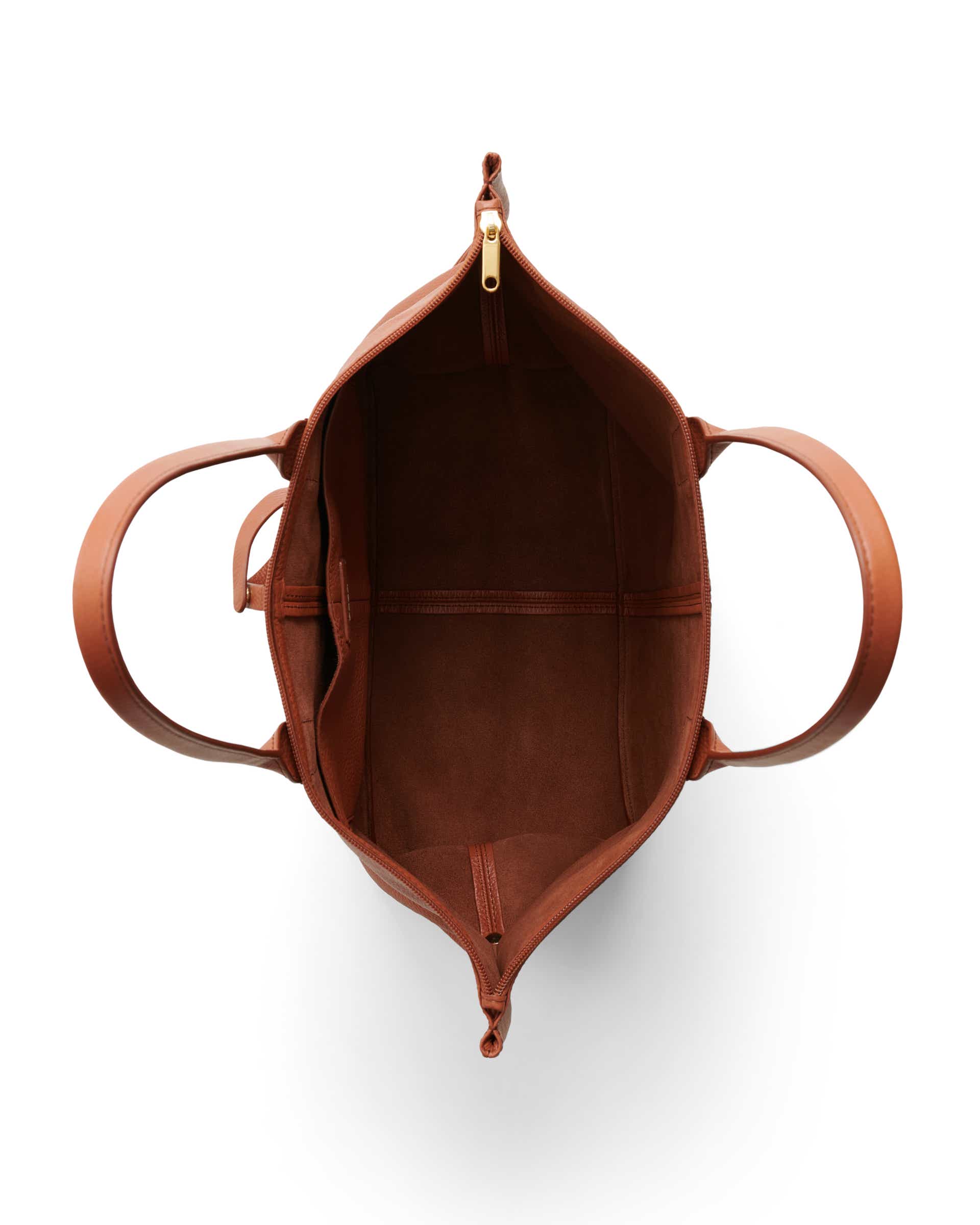 Skórzana torba shopper ECCO® Tote - Brązowy - Birdeye