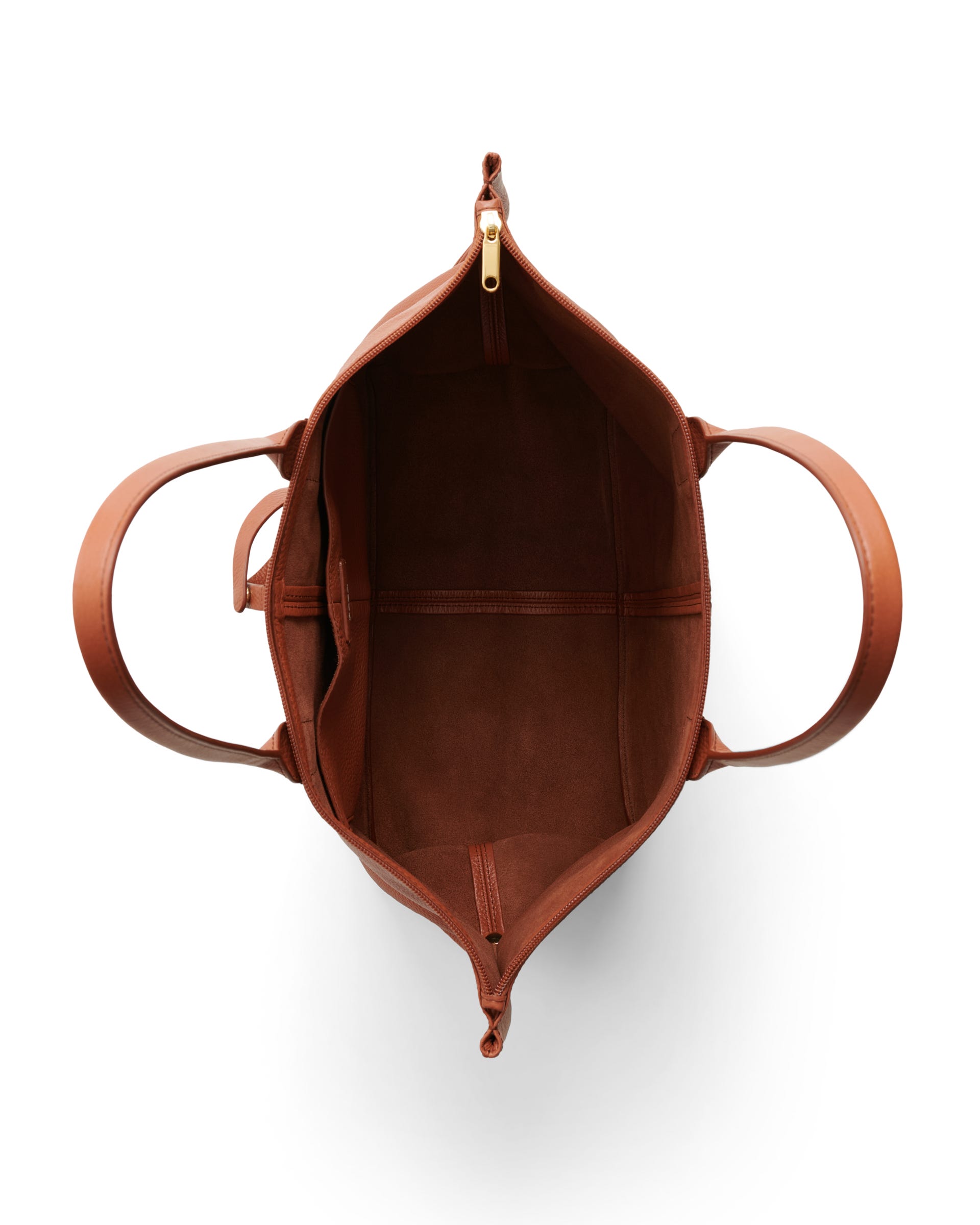 Skórzana torba shopper ECCO® Tote - Brązowy - Birdeye