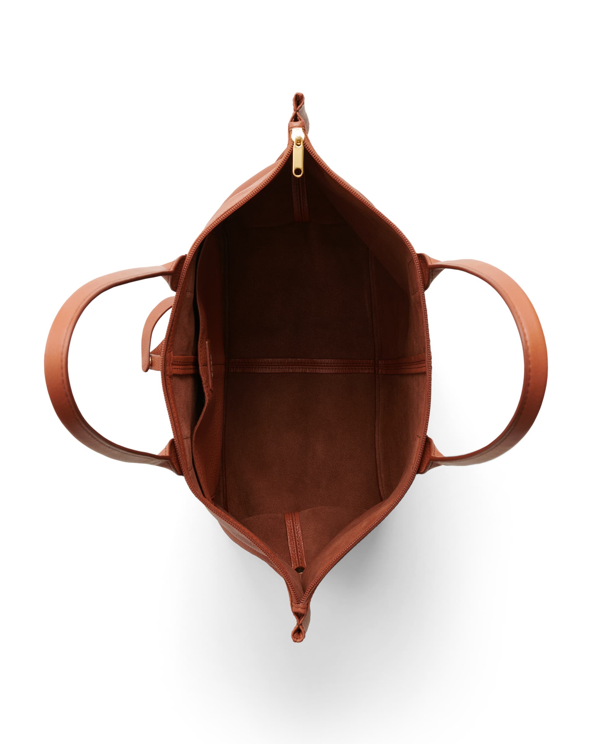 Skórzana torba shopper ECCO® Tote - Brązowy - Birdeye