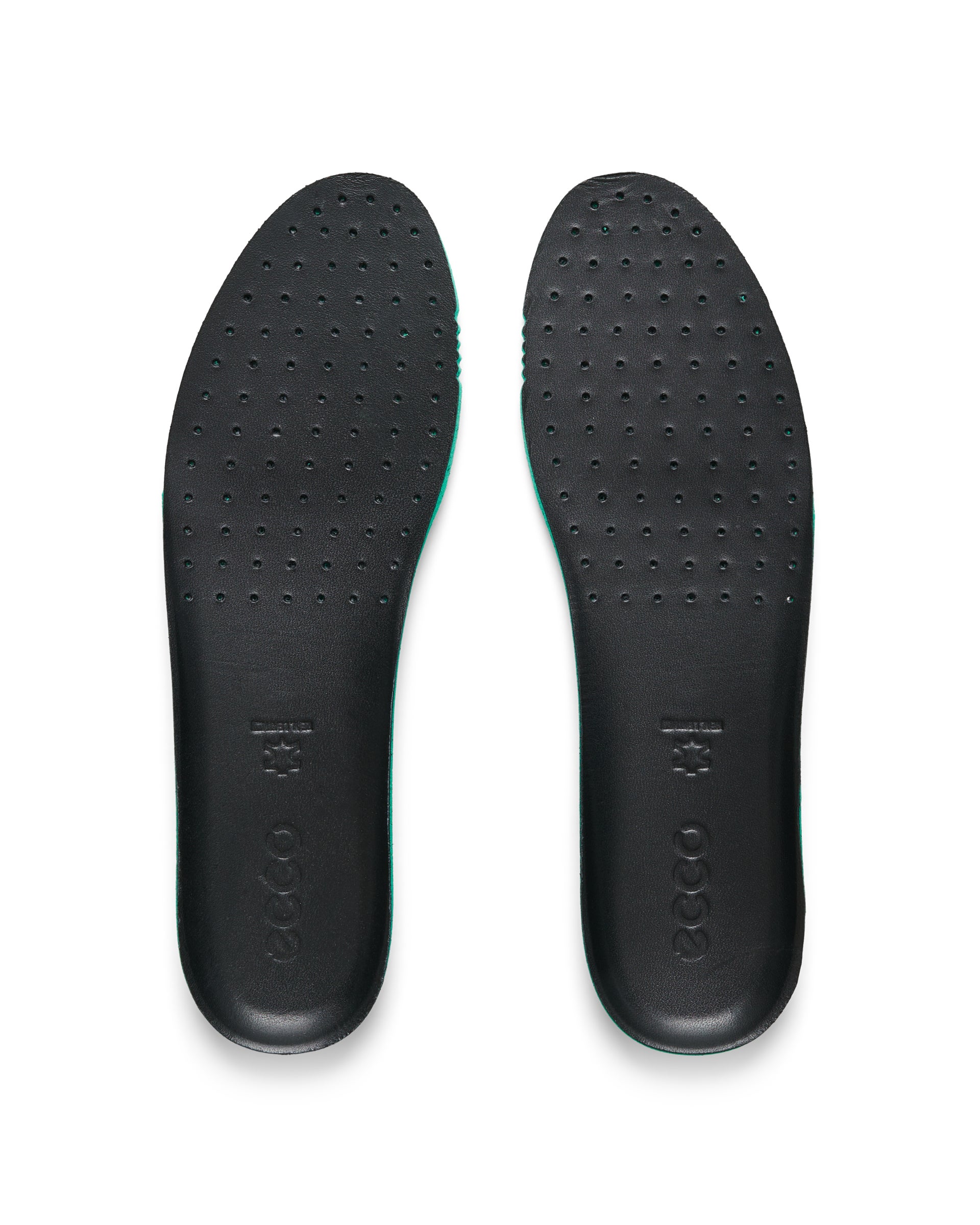 ECCO® semelle intérieure en cuir pour femme - Noir - Main