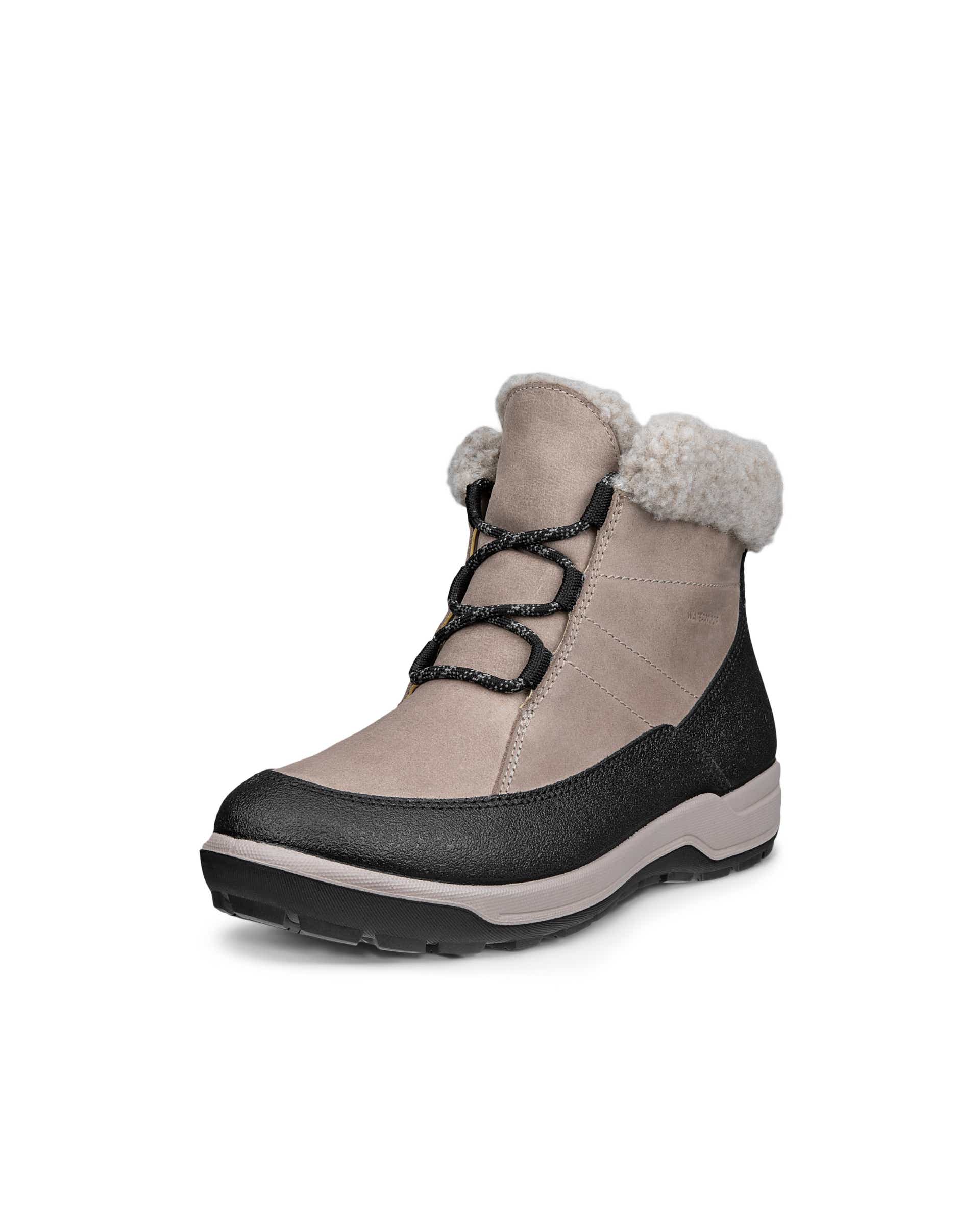 Women's ECCO® TRACE LITE Nubuck Waterproof Winter Boot - Grey - Main