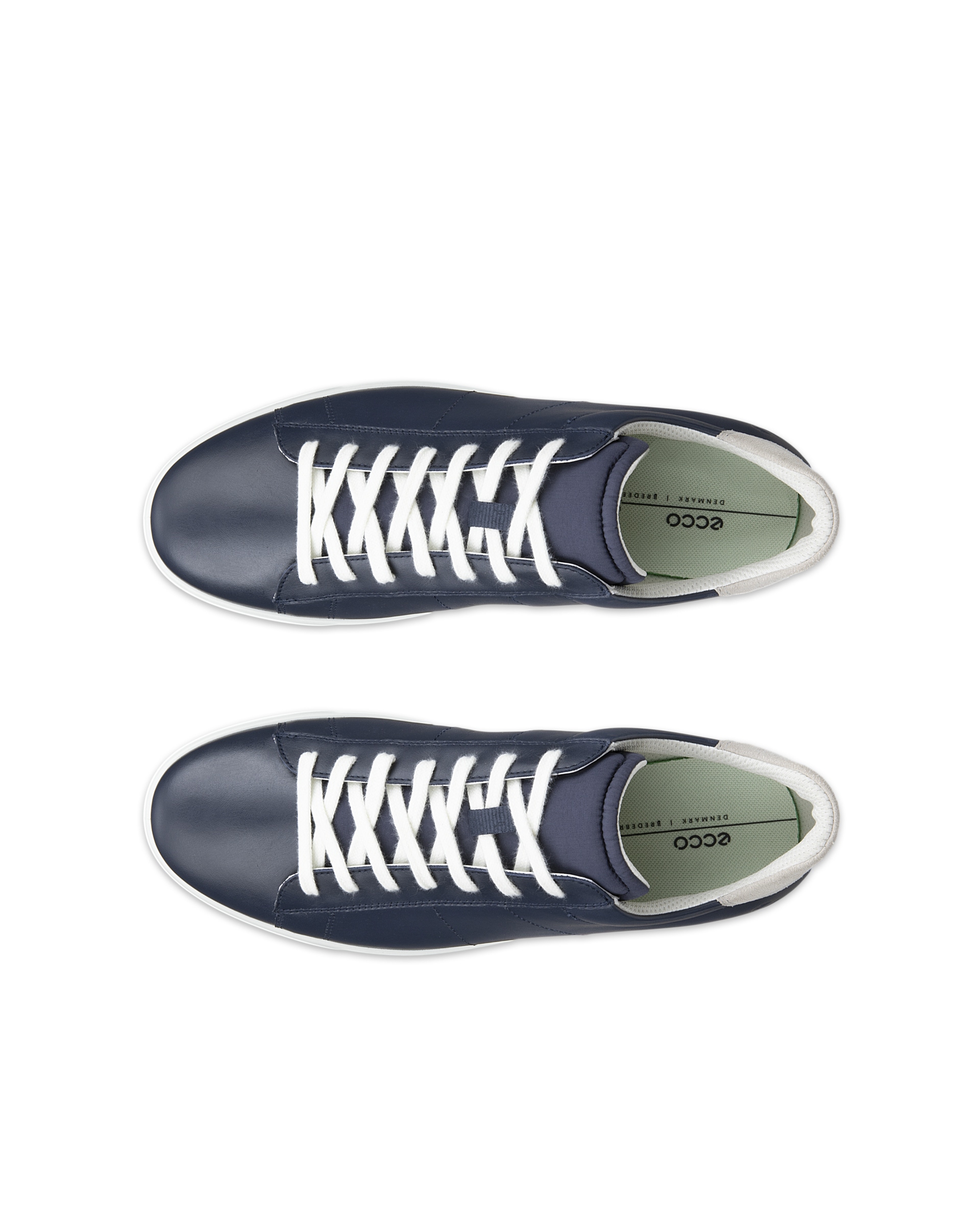 Pánské kožené tenisky ECCO® Street Lite - Modrá - Top left pair