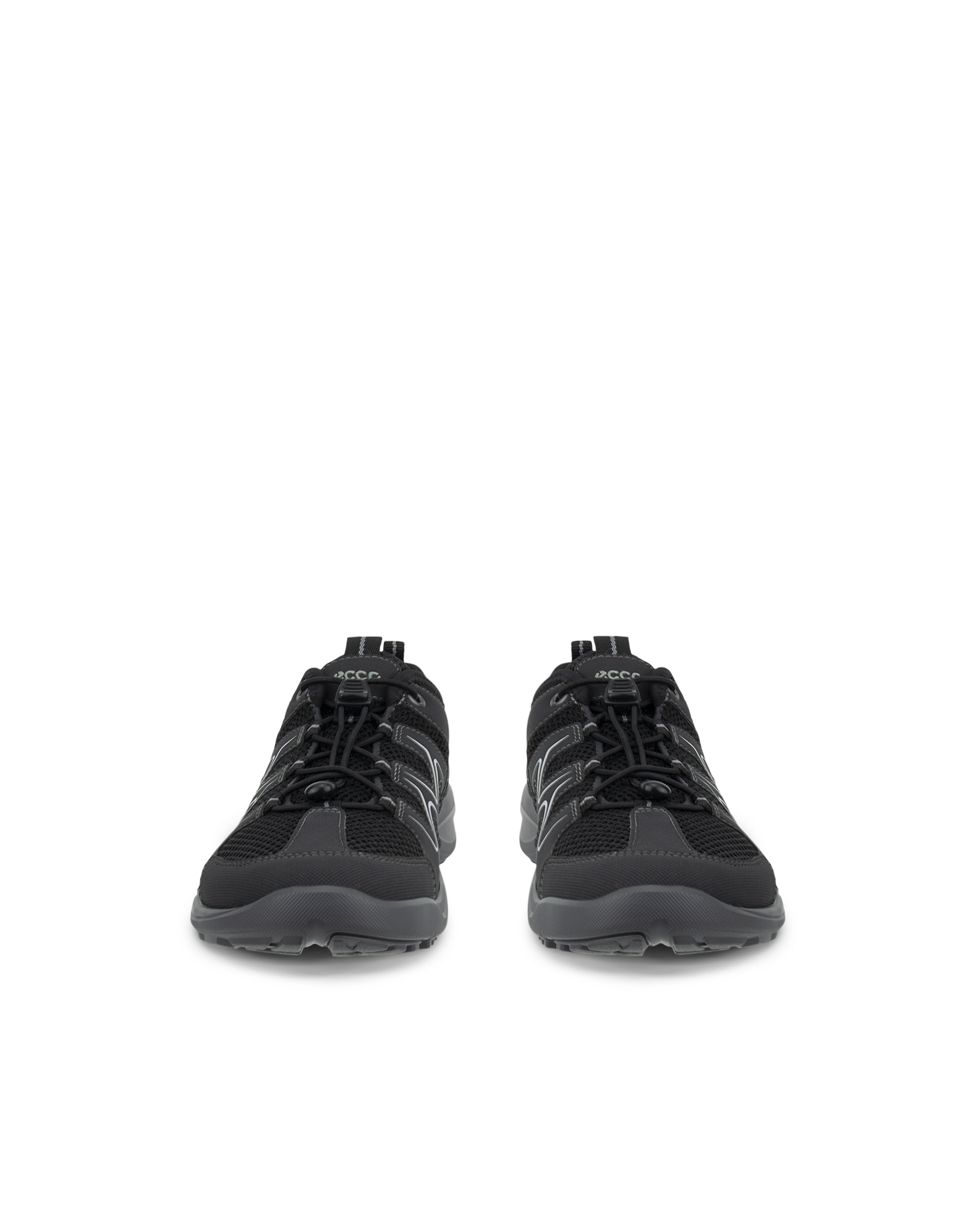 ECCO® Terracruise LT chaussures en cuir de plein air pour femme - Noir - Front pair