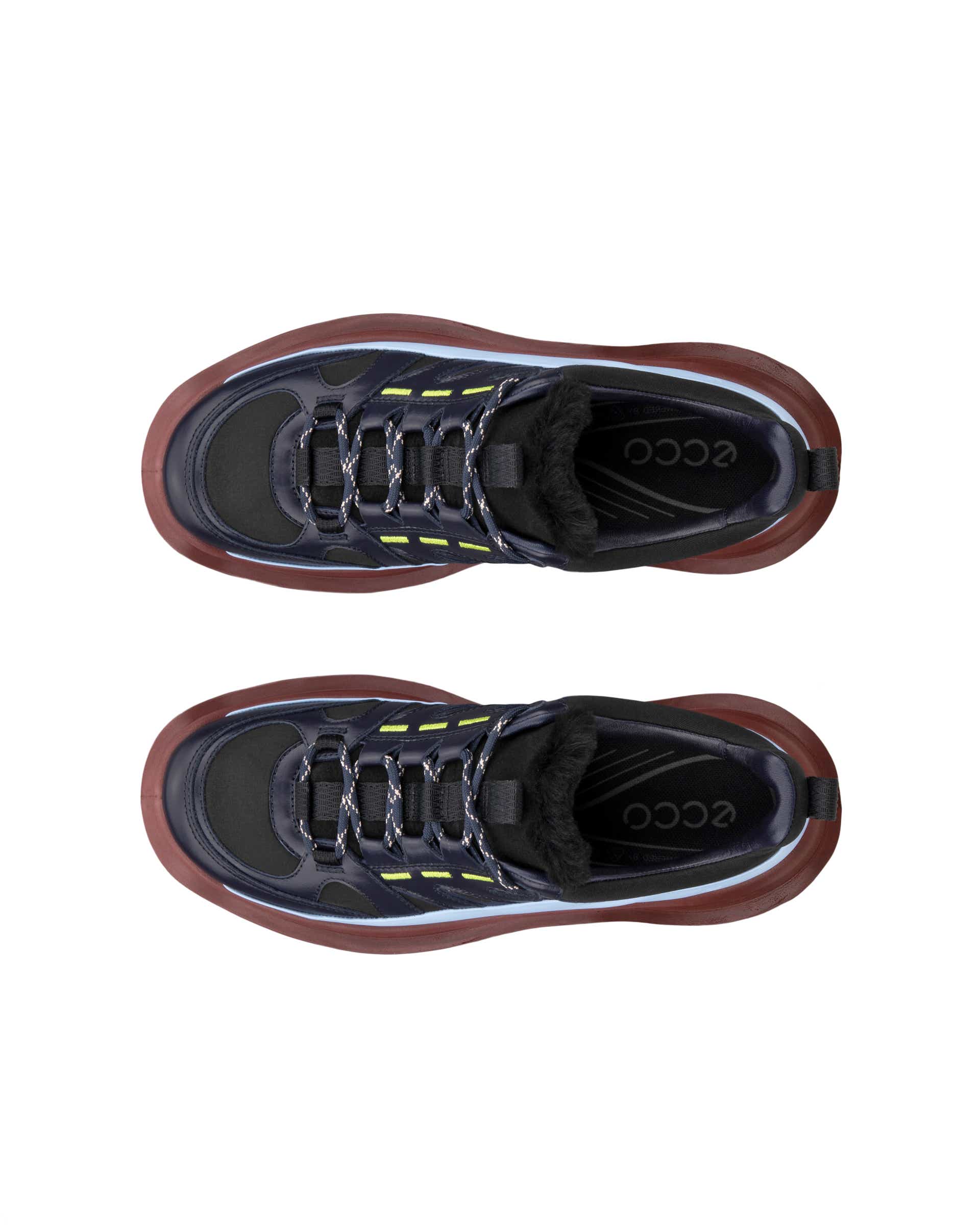 ECCO OFFROAD WOMEN ウィメンズ レザーシューズ - ブルー - Top left pair