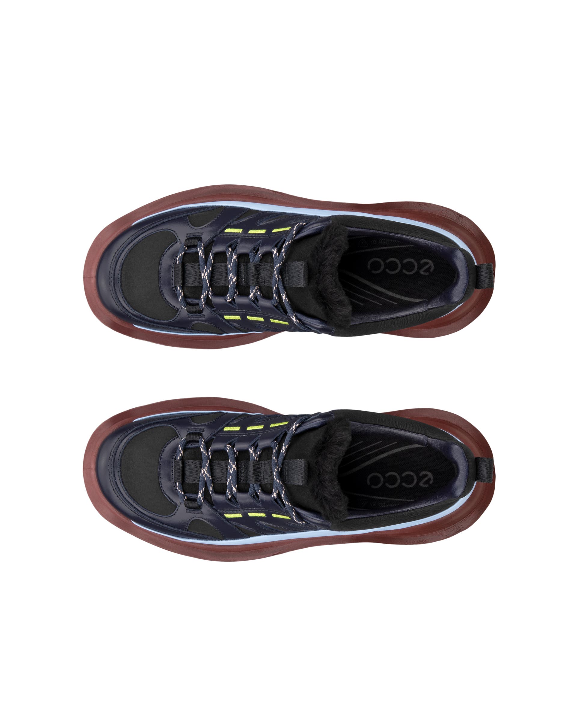 ECCO OFFROAD WOMEN ウィメンズ レザーシューズ - ブルー - Top left pair