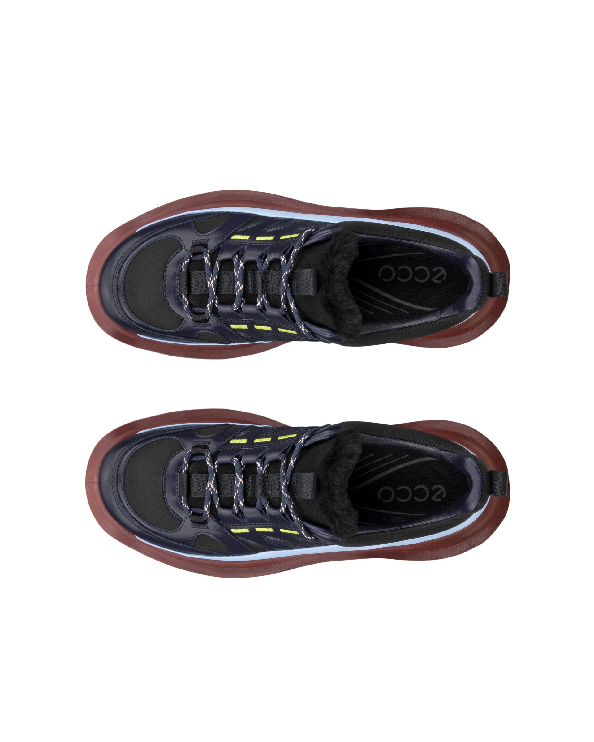 ECCO OFFROAD WOMEN ウィメンズ レザーシューズ - ブルー - Top left pair