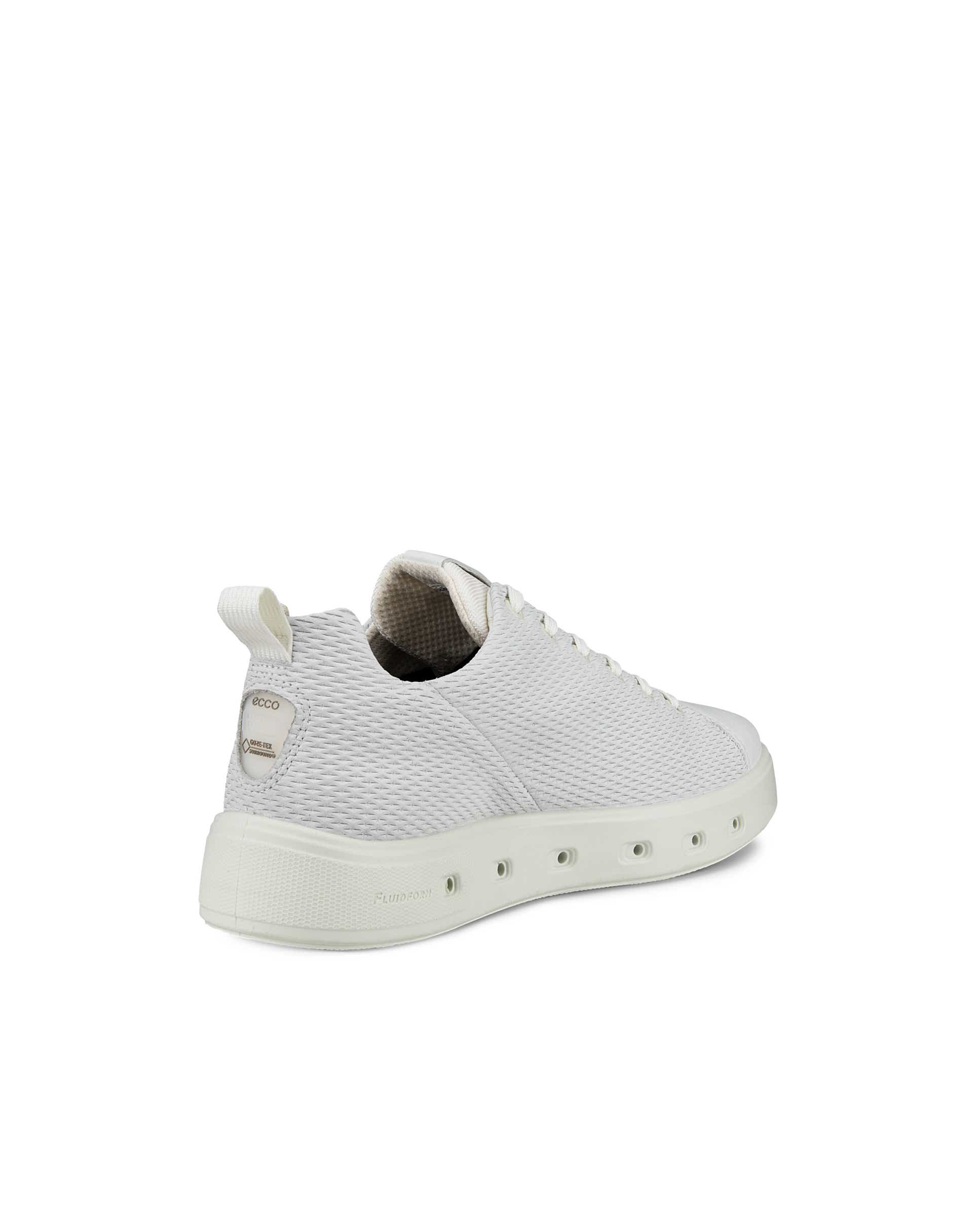 Men's ECCO® Street 720 Nubuck Gore-Tex Sneaker - White - Back