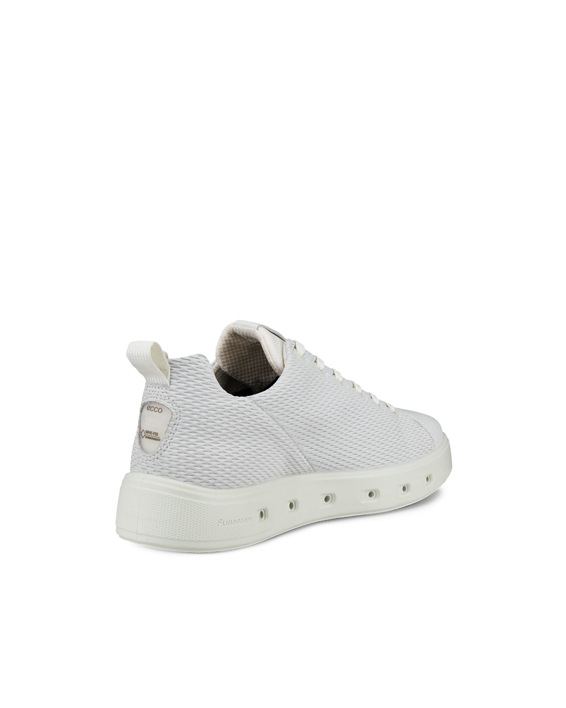 Men's ECCO® Street 720 Nubuck Gore-Tex Sneaker - White - Back