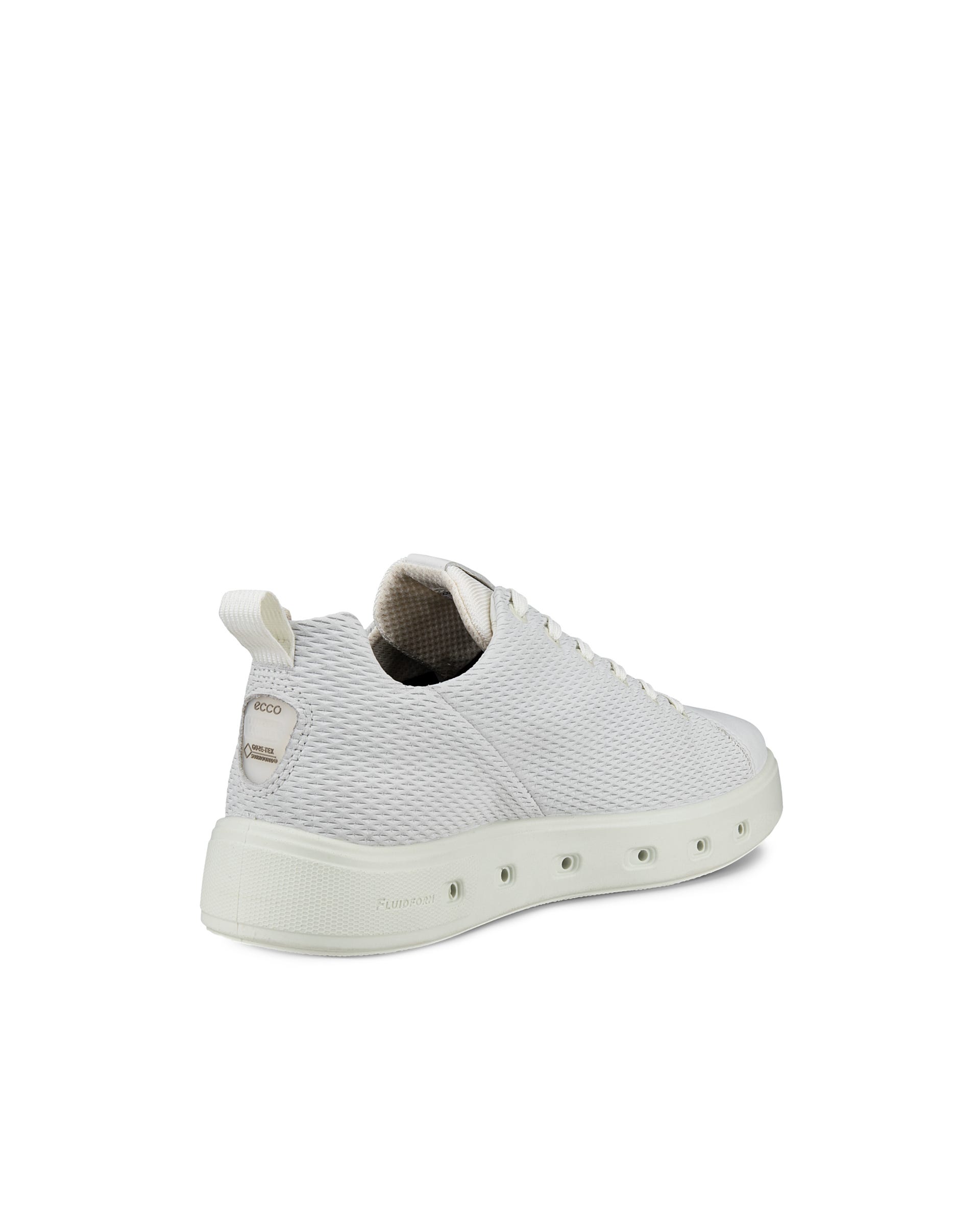 ECCO Street 720 メンズ ヌバックGore-Texスニーカー - ホワイト - Back