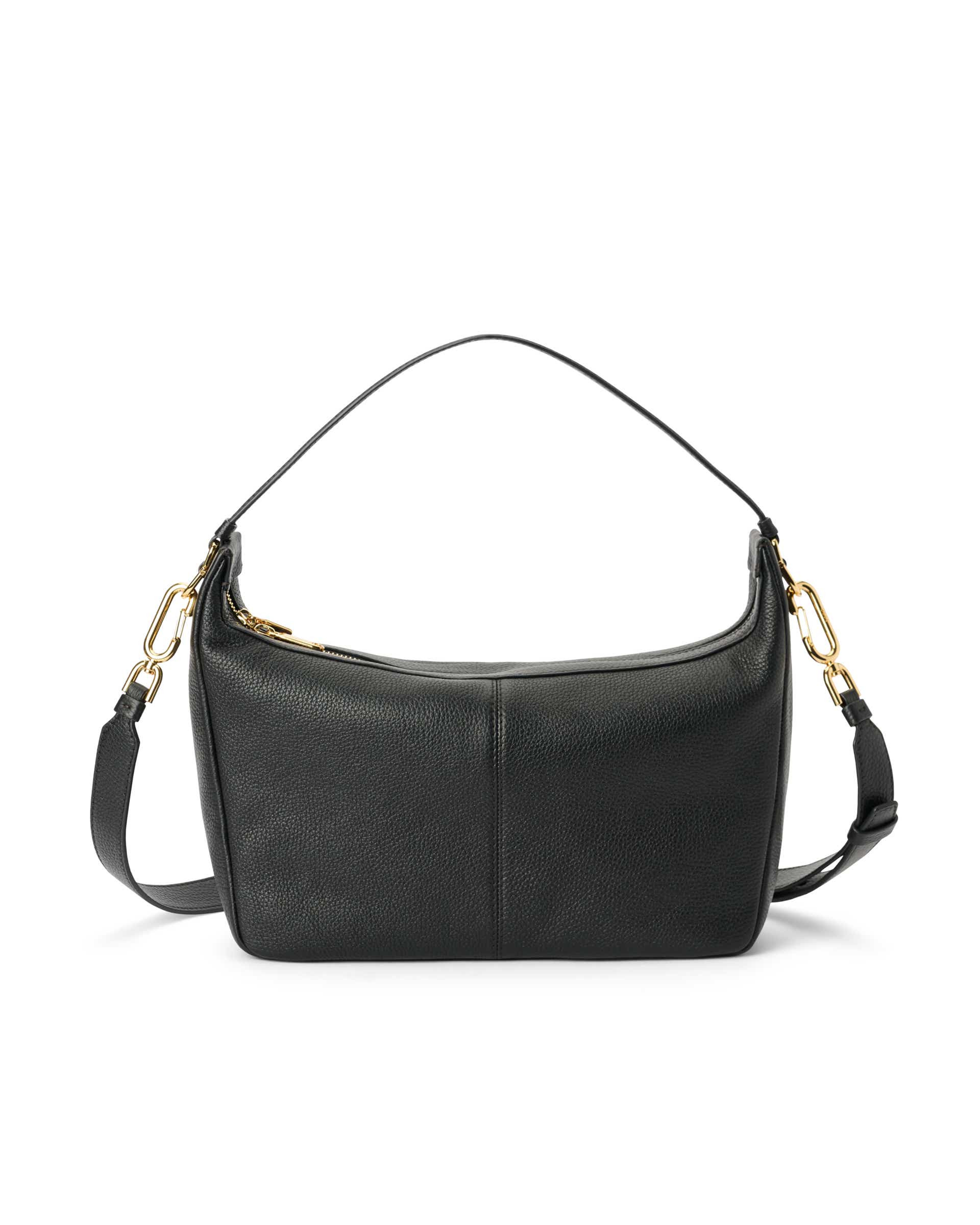 ECCO® Hobo leren hobotas - Zwart - Back