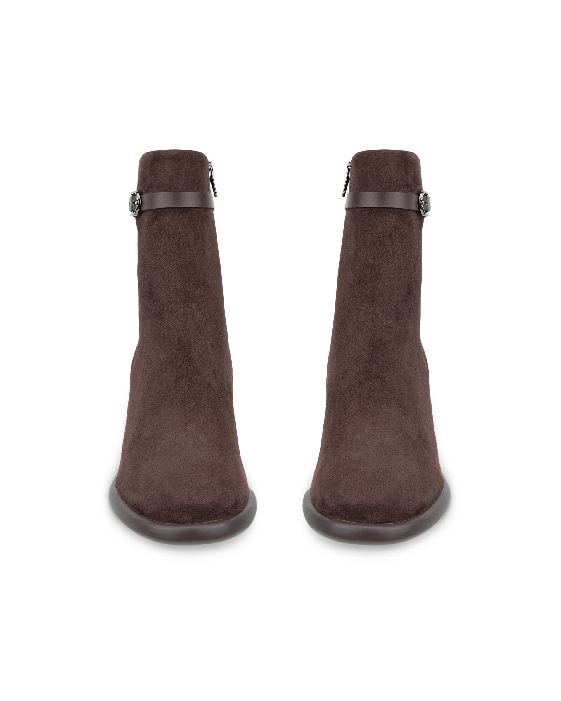 ECCO® SCULPTED LX 55 Damen Ankle Boot aus Veloursleder - Braun - Outside