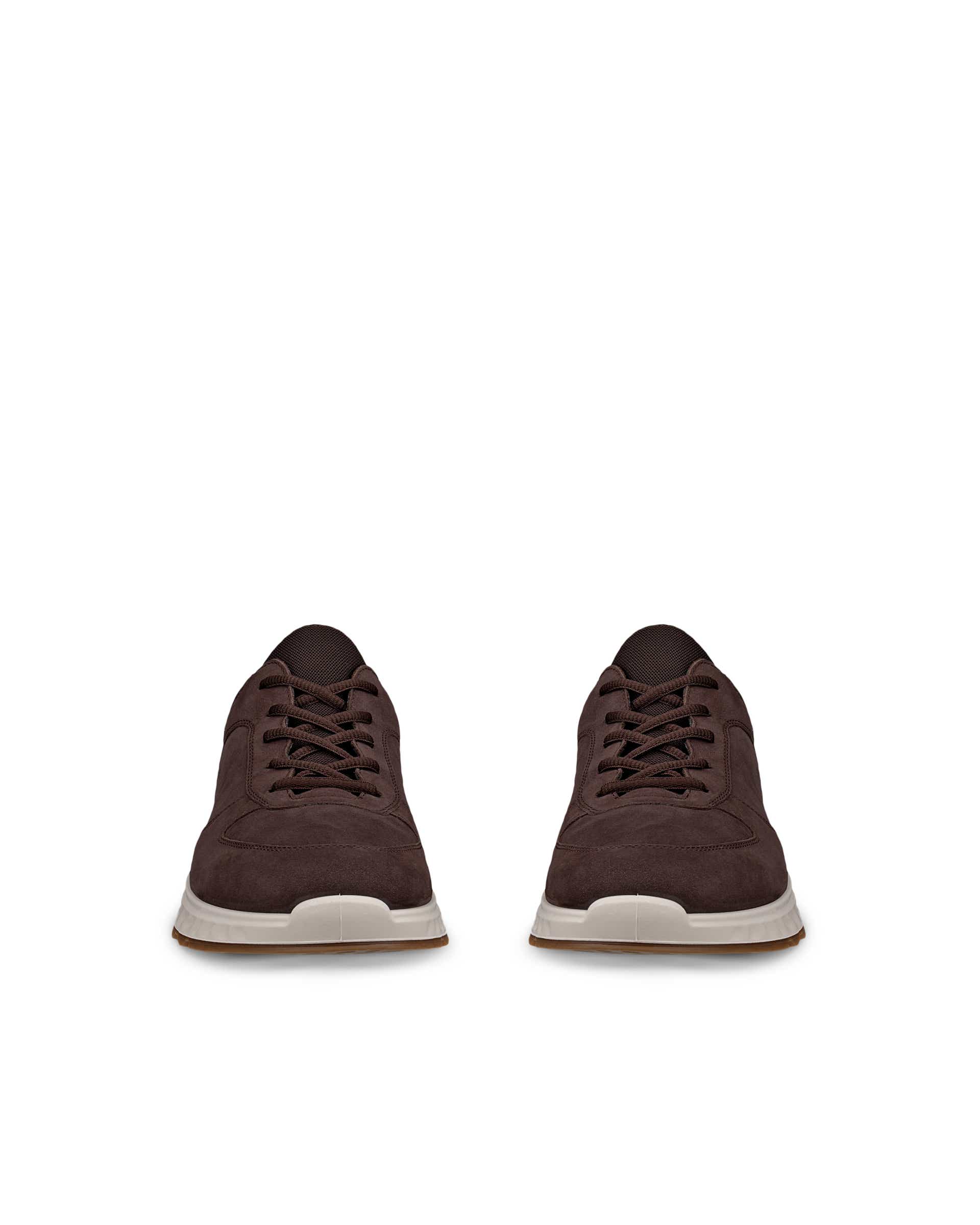 Pánské nubukové outdoorové Gore-Tex tenisky ECCO® Exostride - Hnědá - Front pair