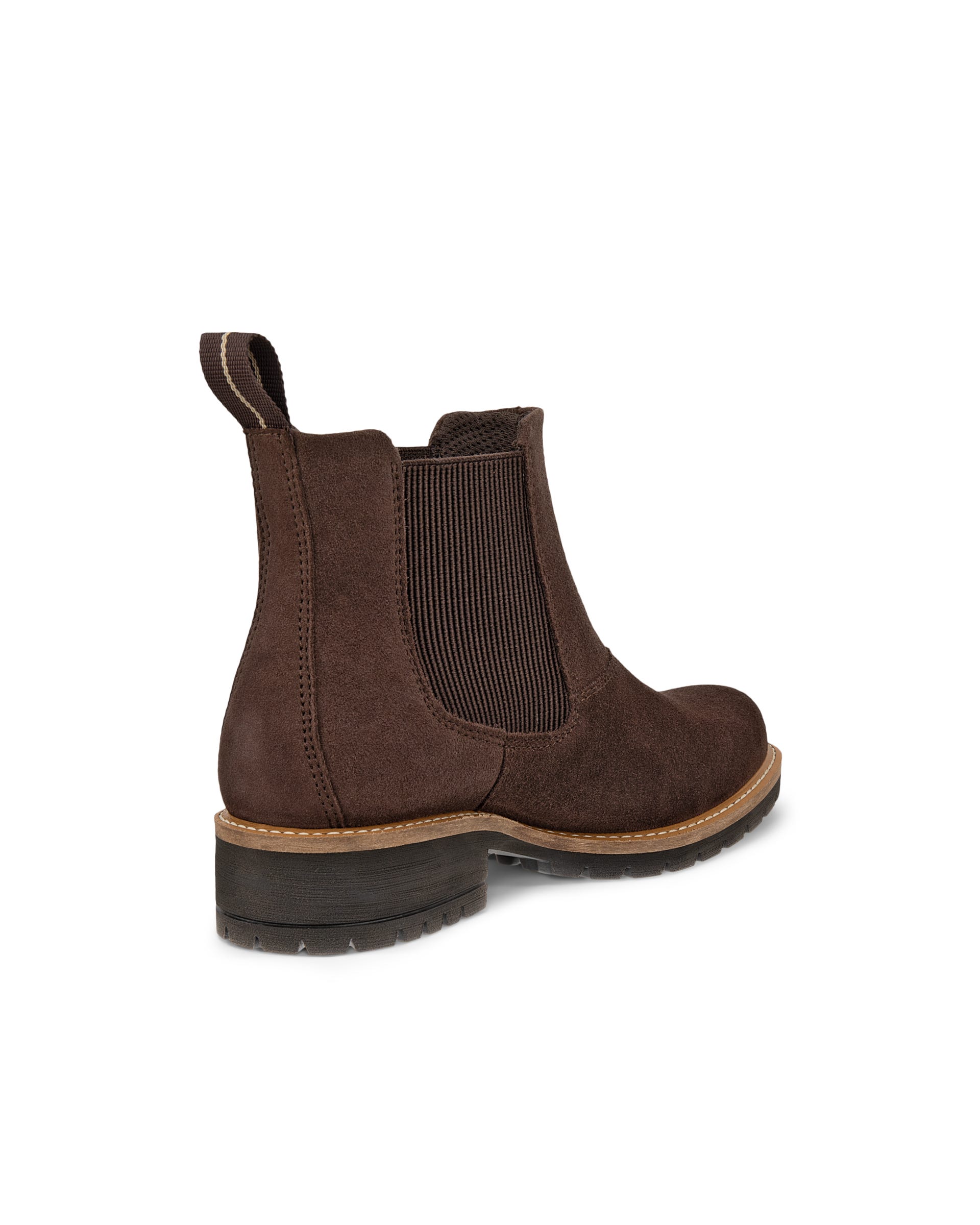 ECCO® ELAINA dames suède Chelsea boot - Bruin - Back