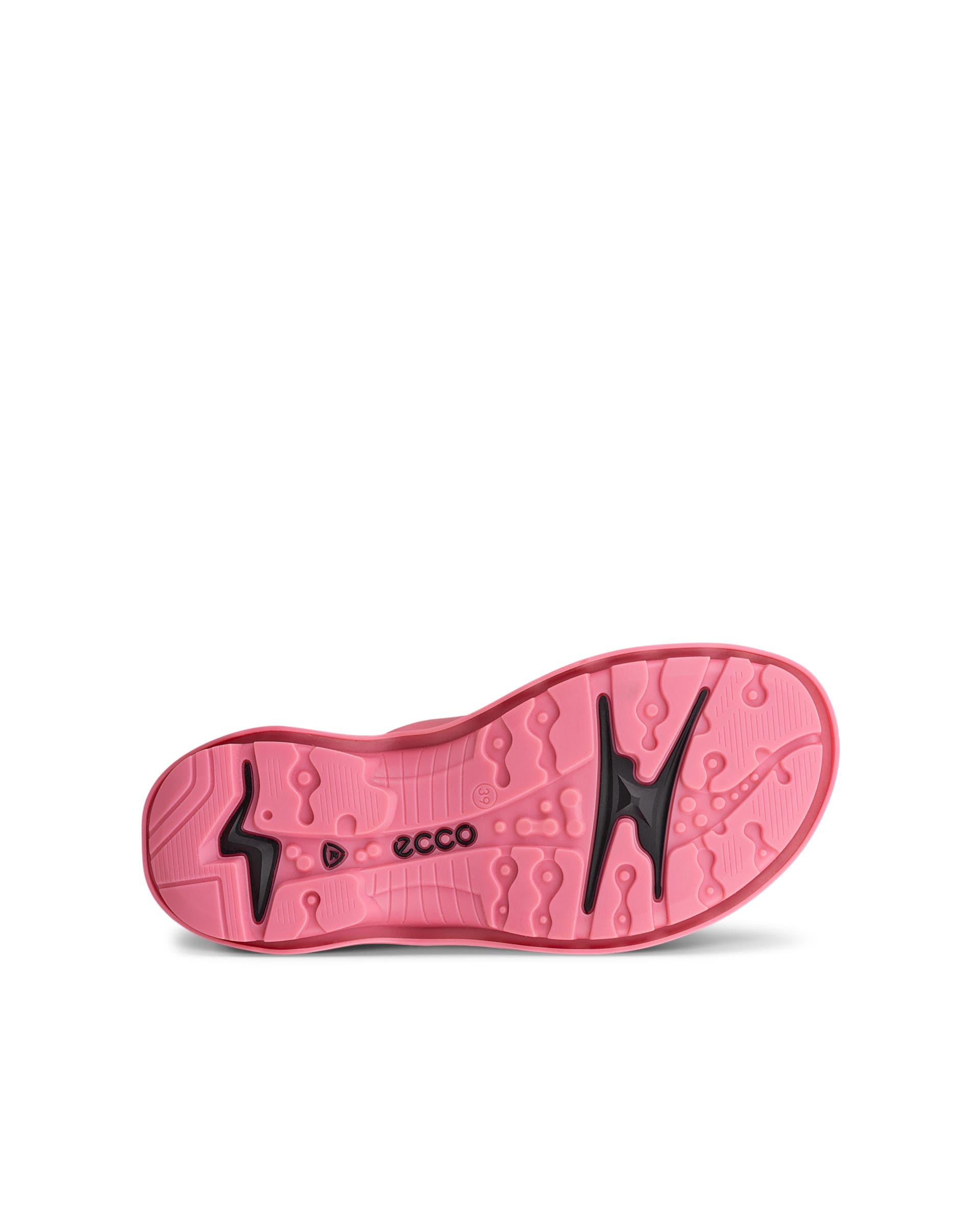 Women's ECCO® Offroad Leather Walking Sandal - Pink - Sole