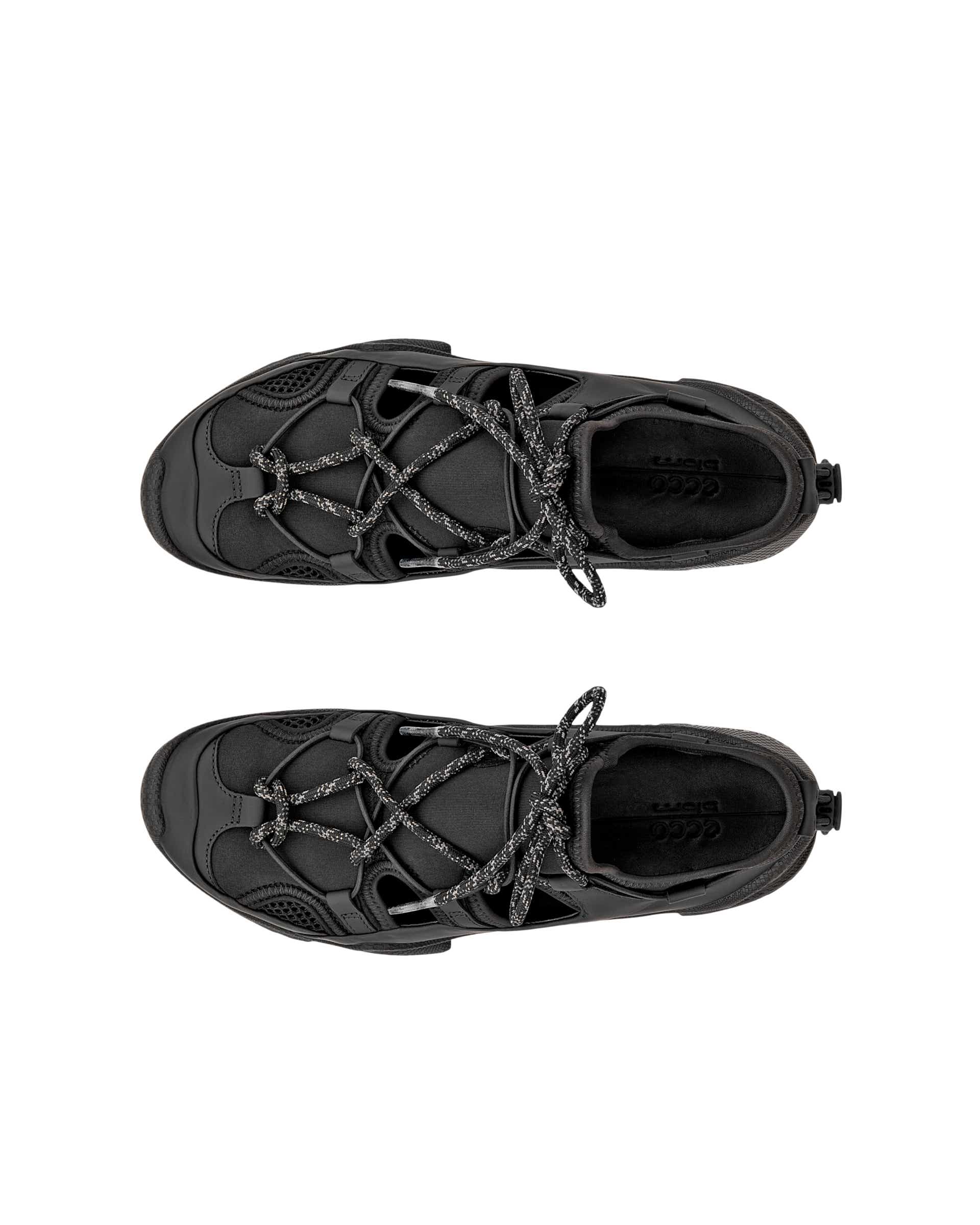 ECCO® BIOM C-Trail baskets de plein air en daim pour femme - Noir - Top left pair