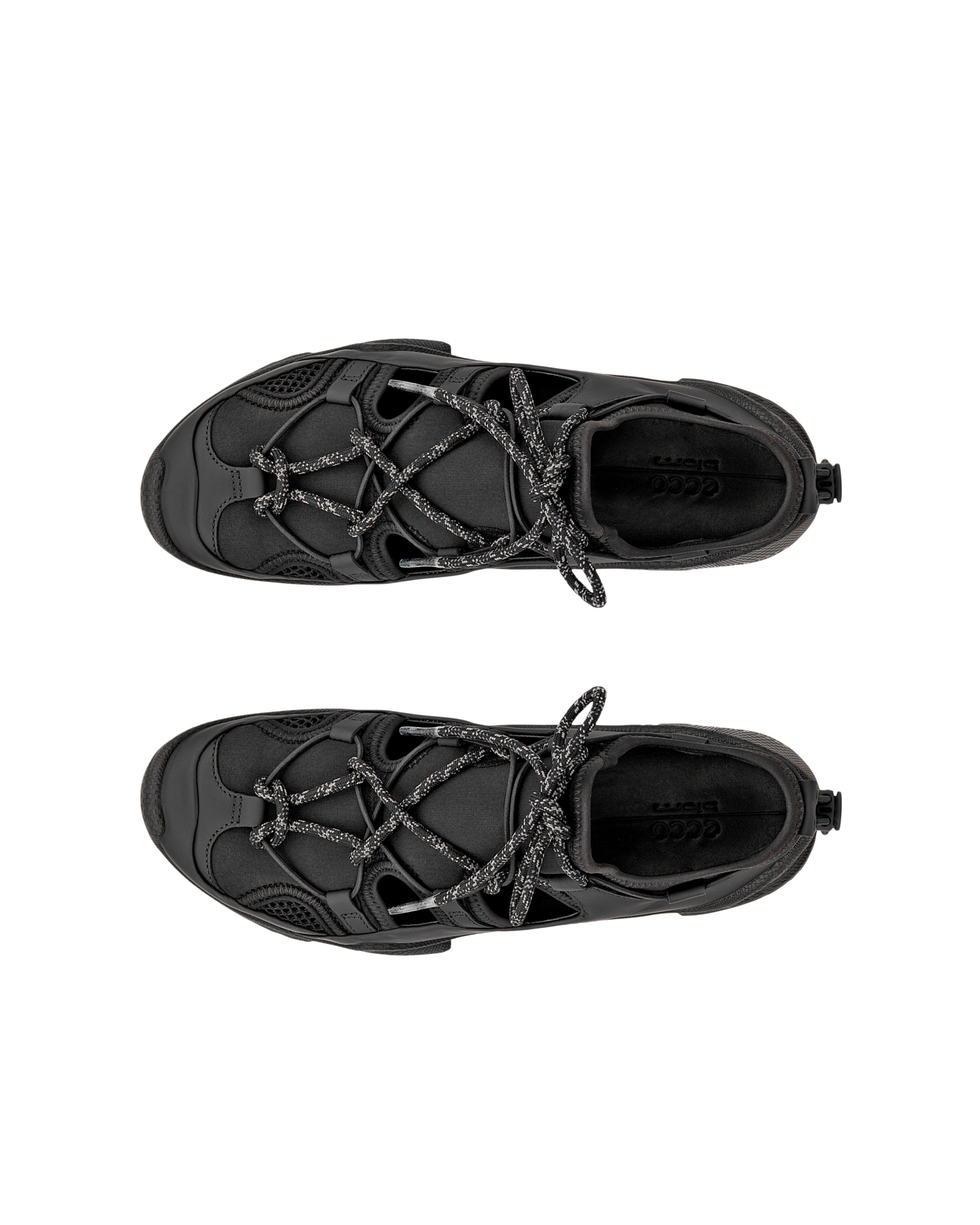 ECCO® BIOM C-Trail baskets de plein air en daim pour femme - Noir - Top left pair