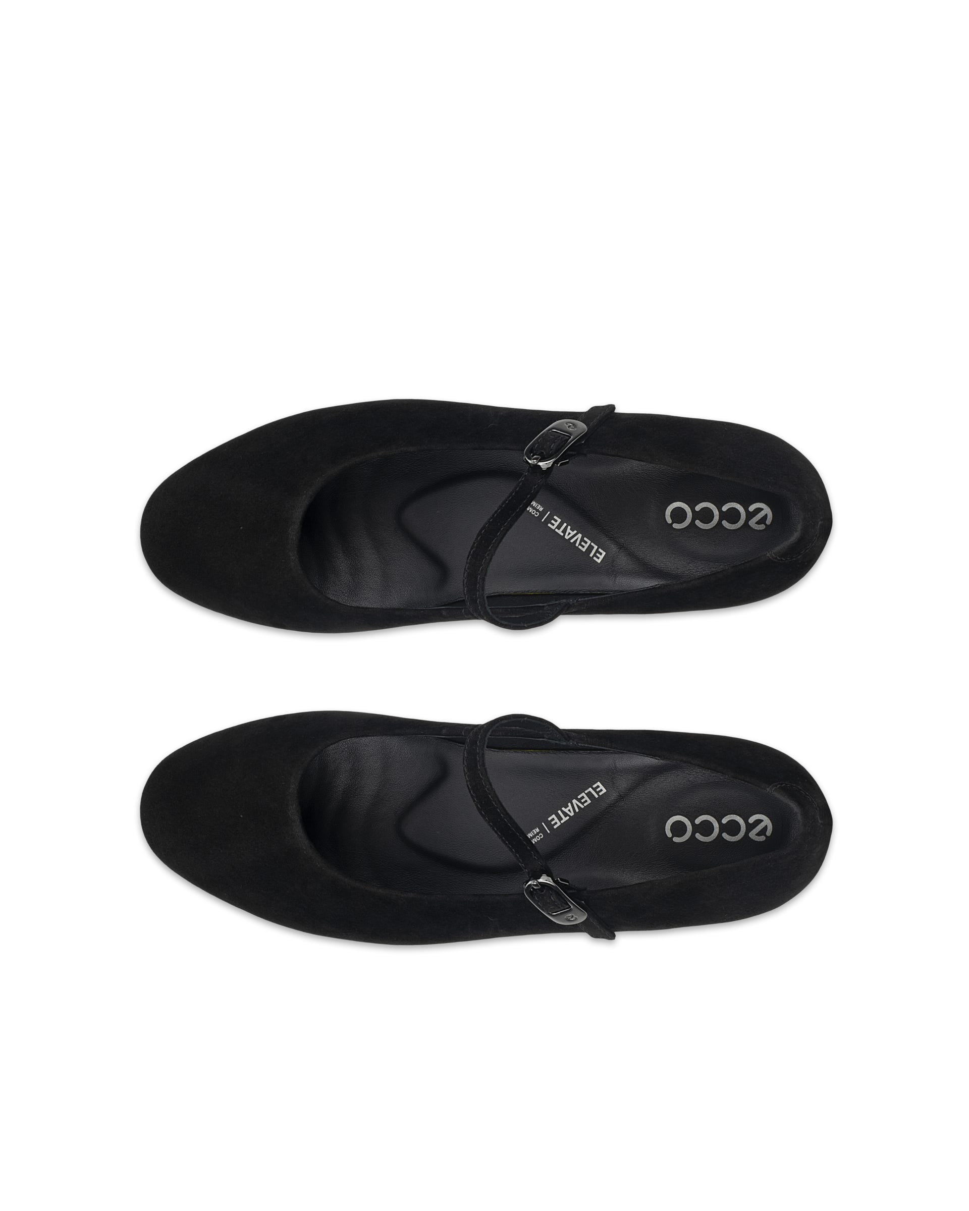ECCO® ELEVATE WEDGE babies daim pour femme - Noir - Outside