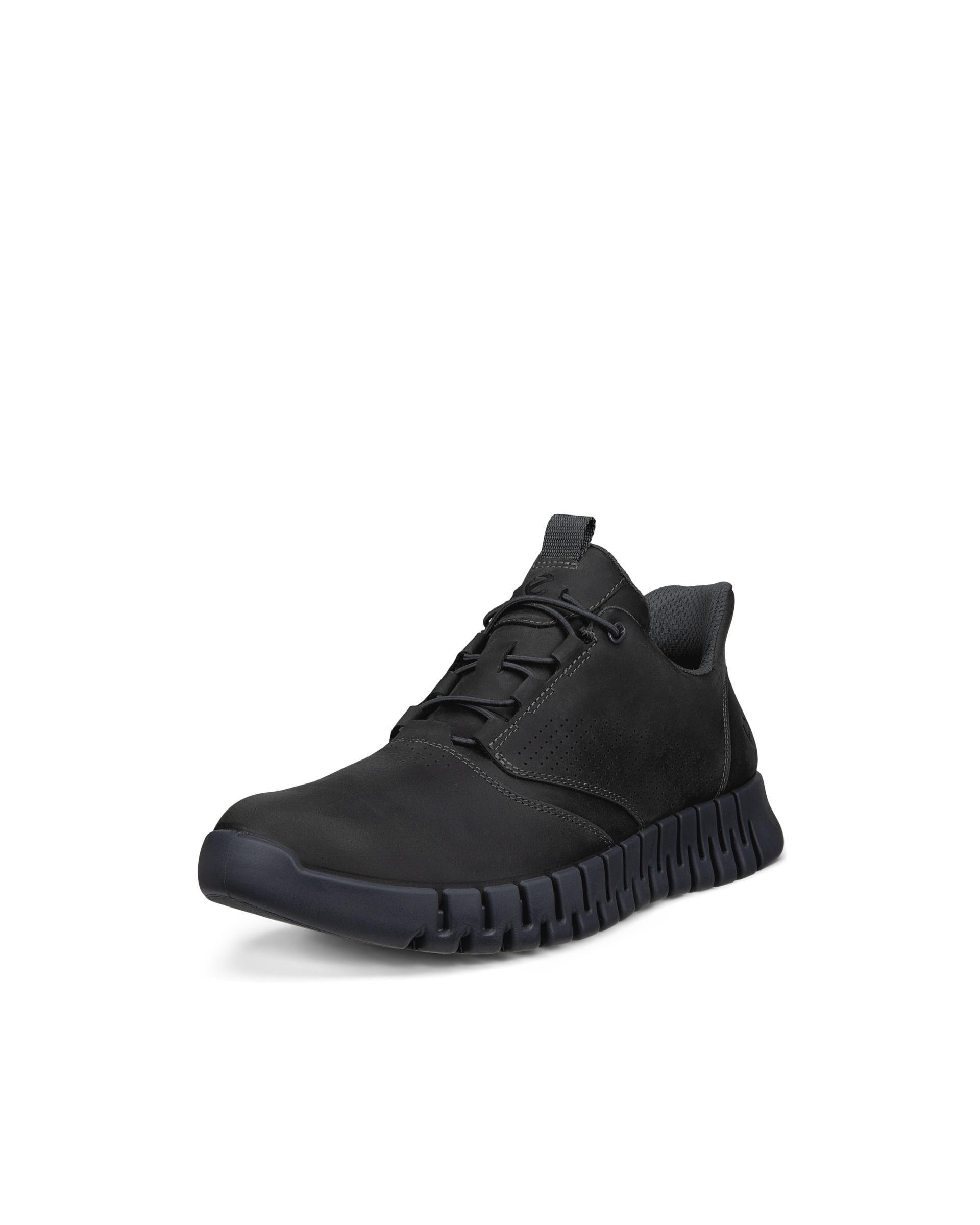ECCO® GRUUV sneakers i nubuck til herrer - Grå - Outside