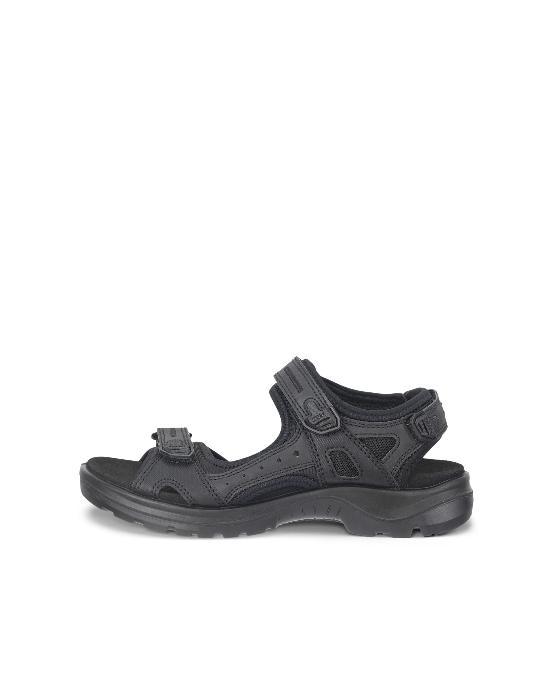 Women's ECCO® Offroad Textile Two Strap Sandal - Black - Outside