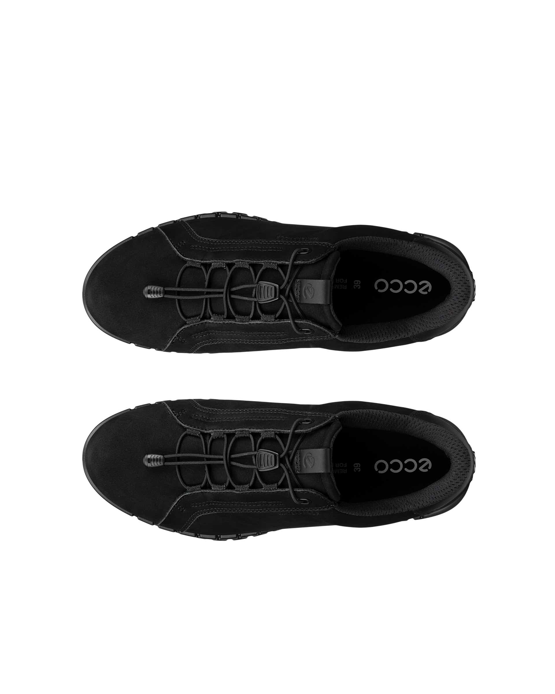 Naisten ECCO® GRUUV LITE nubukki lenkkari - Musta - Top left pair
