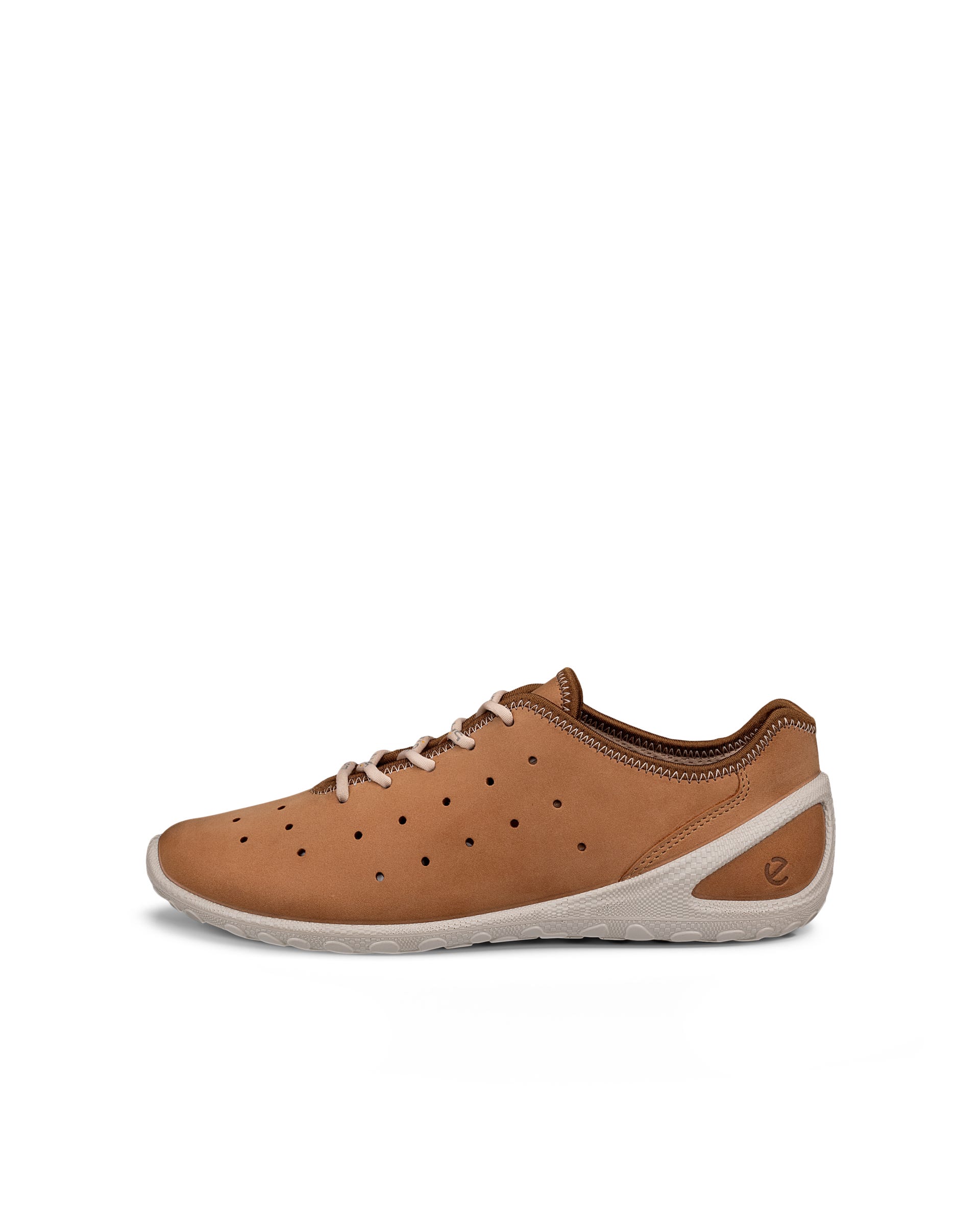 Damskie nubukowe sneakersy ECCO® BIOM EVERYDAY - Brązowy - Outside