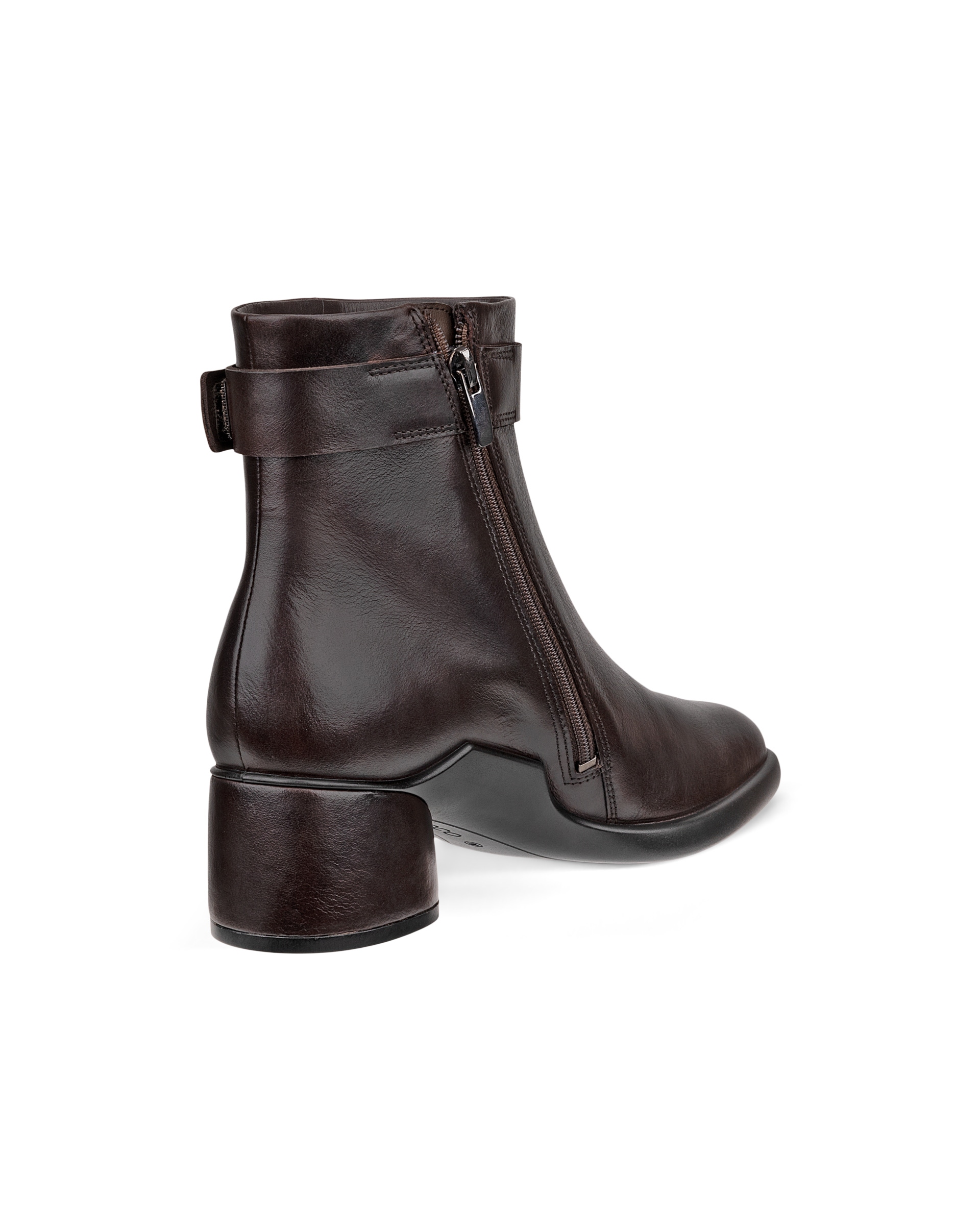 Women's ECCO® Sculpted LX 35 Leather Ankle Boot - Brown - Back