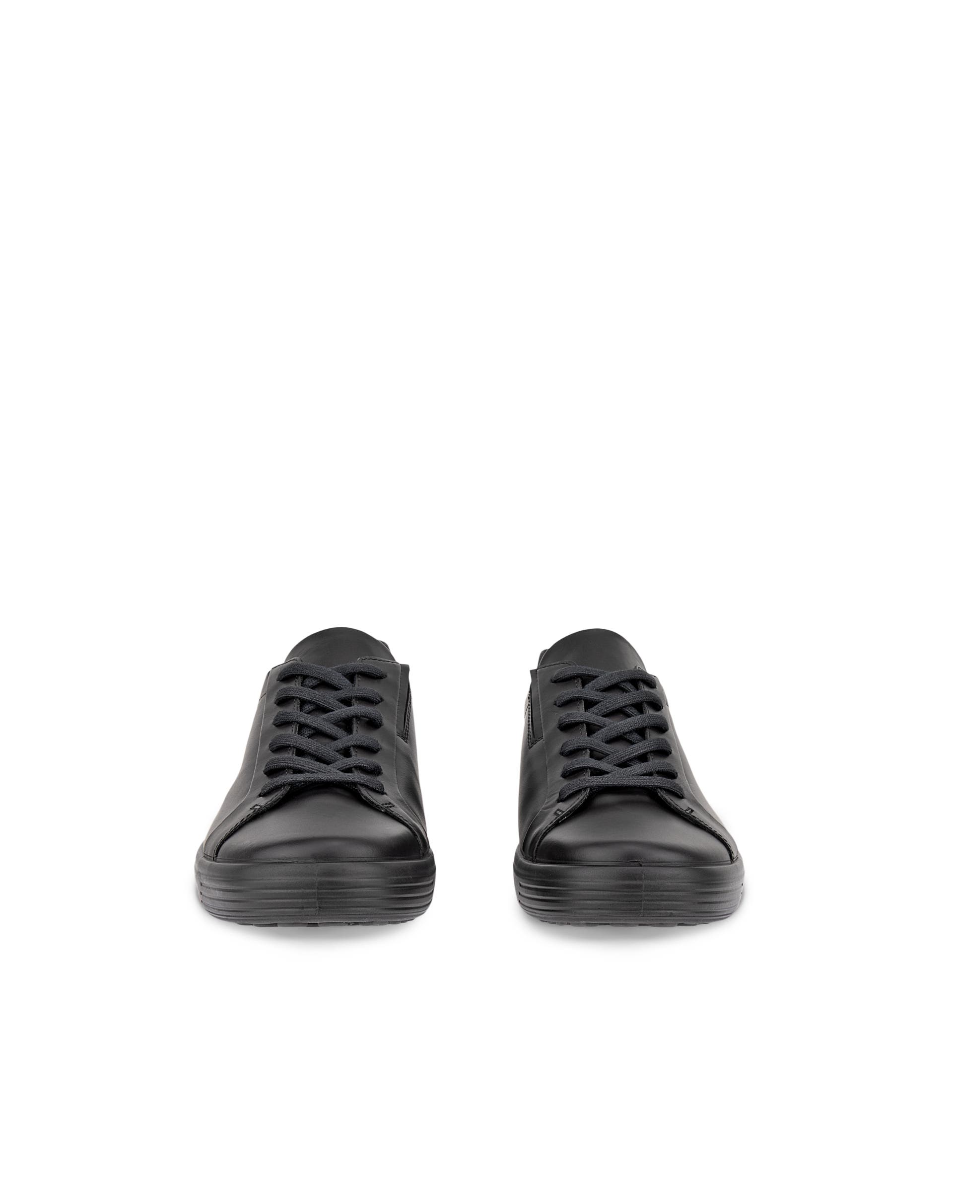 ECCO® SOFT 7 sneakers i læder til herrer - Sort - Front pair
