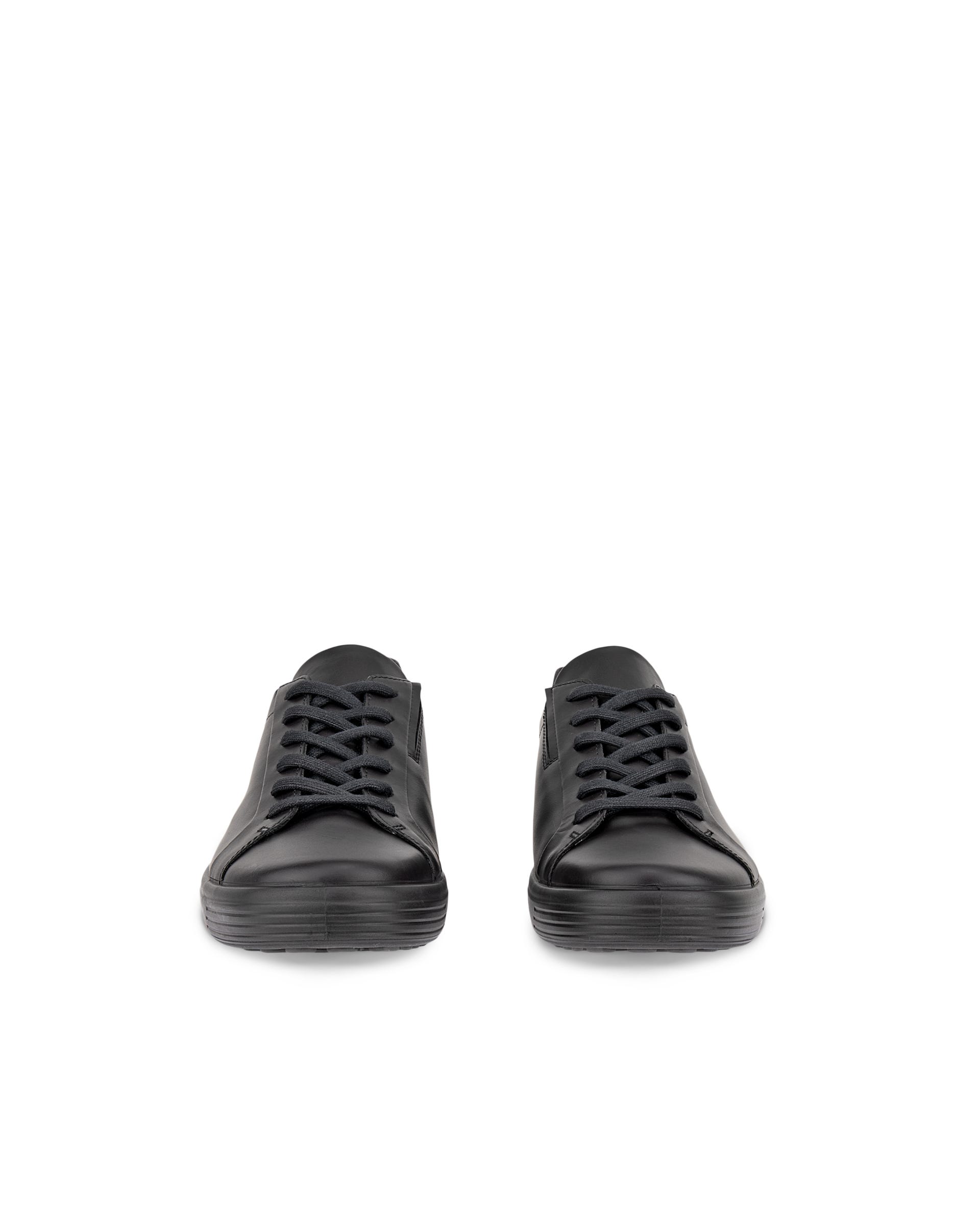 ECCO® SOFT 7 sneakers i læder til herrer - Sort - Front pair