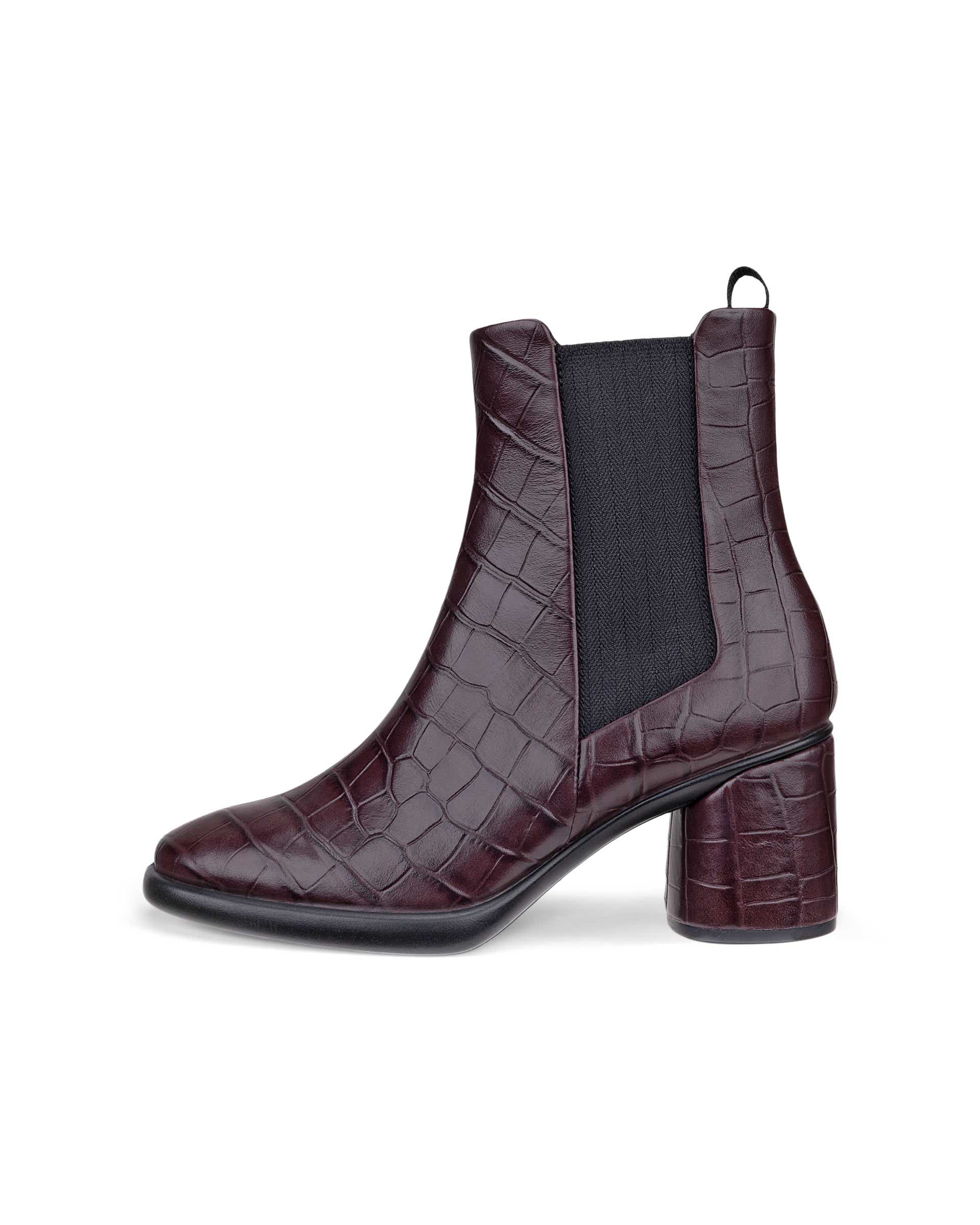 ECCO® SCULPTED LX 55 Damen Chelsea Boot aus Leder mit Absatz - Braun - Outside