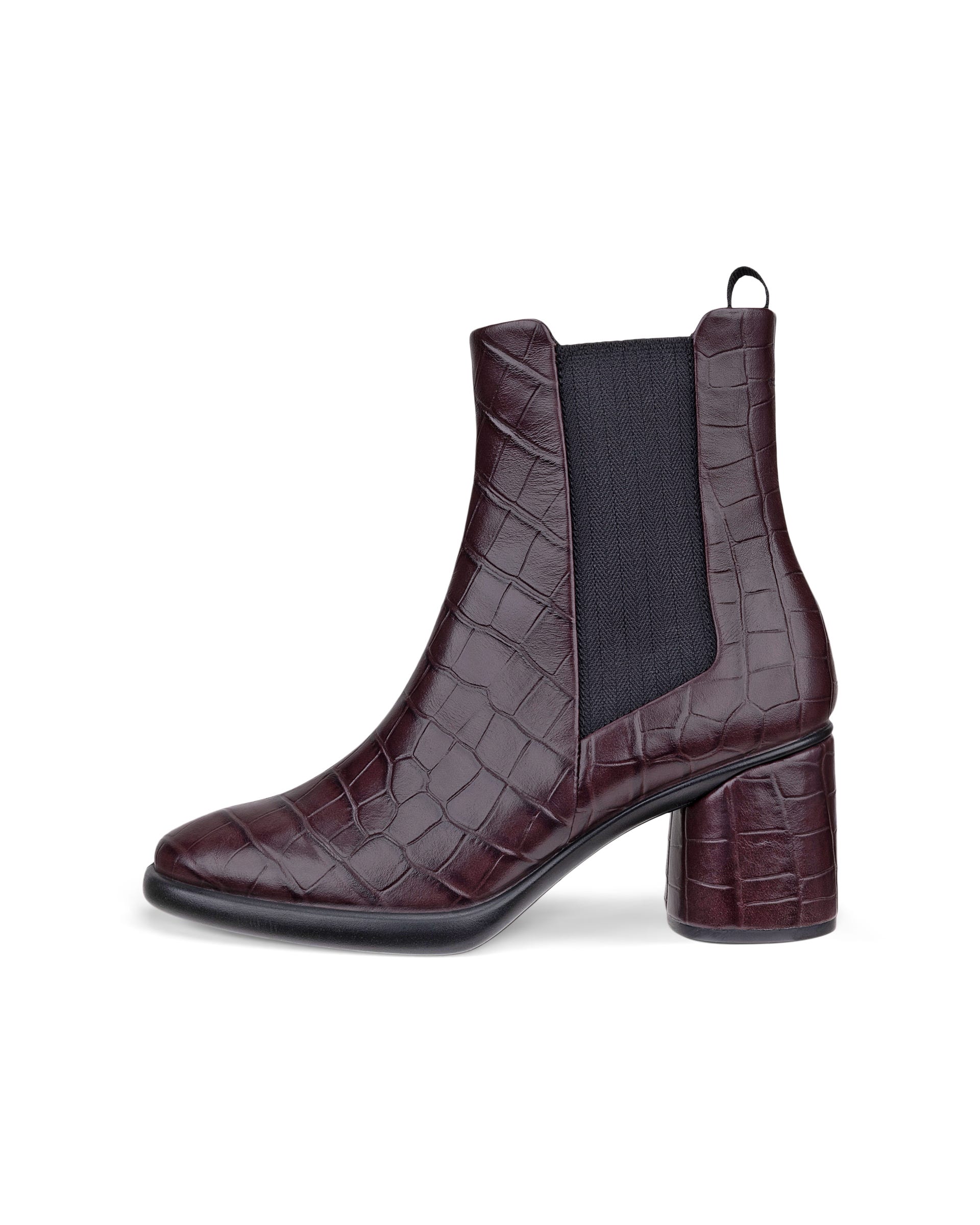 ECCO® SCULPTED LX 55 Damen Chelsea Boot aus Leder mit Absatz - Braun - Outside