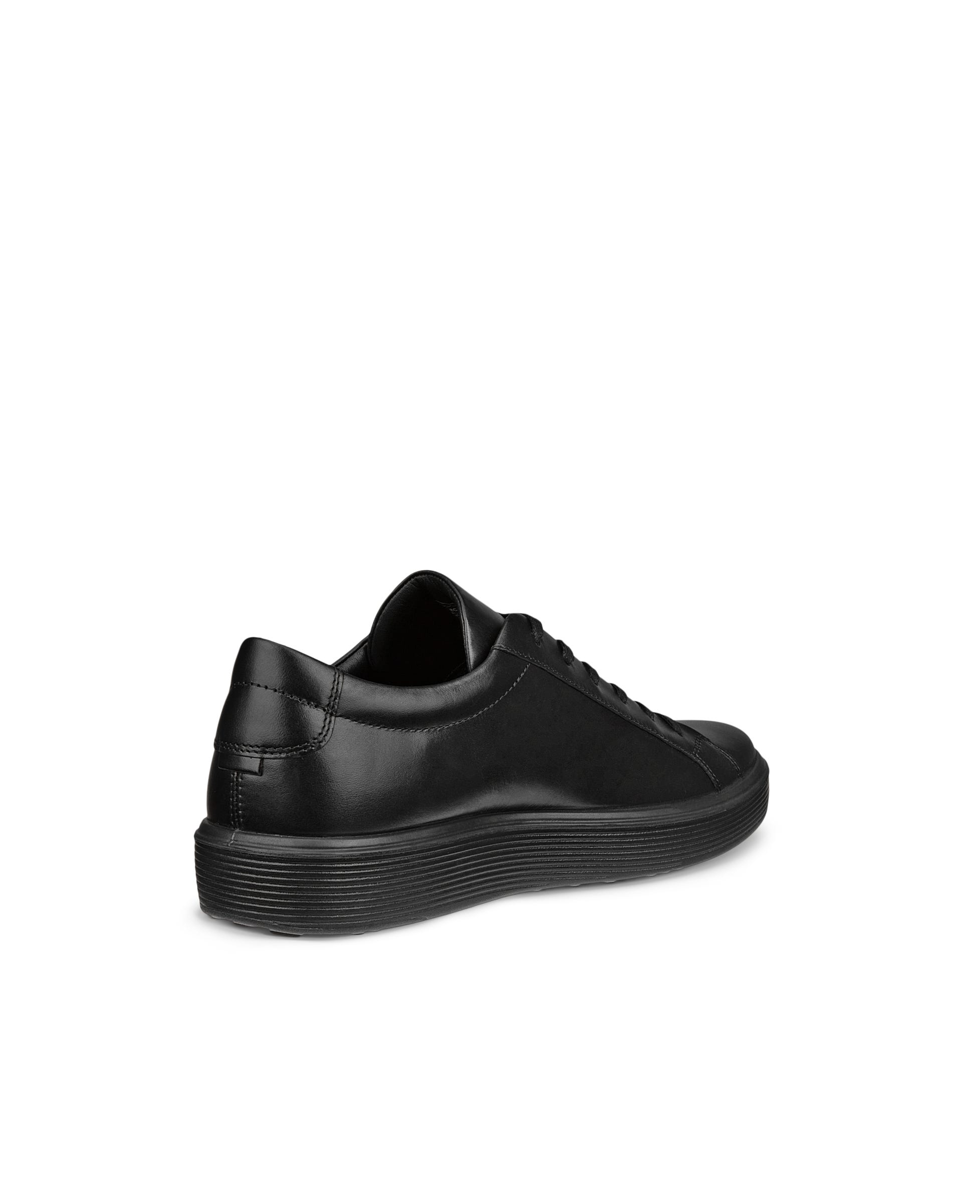 Męskie skórzane sneakersy ECCO® SOFT 60 - Czarny - Back