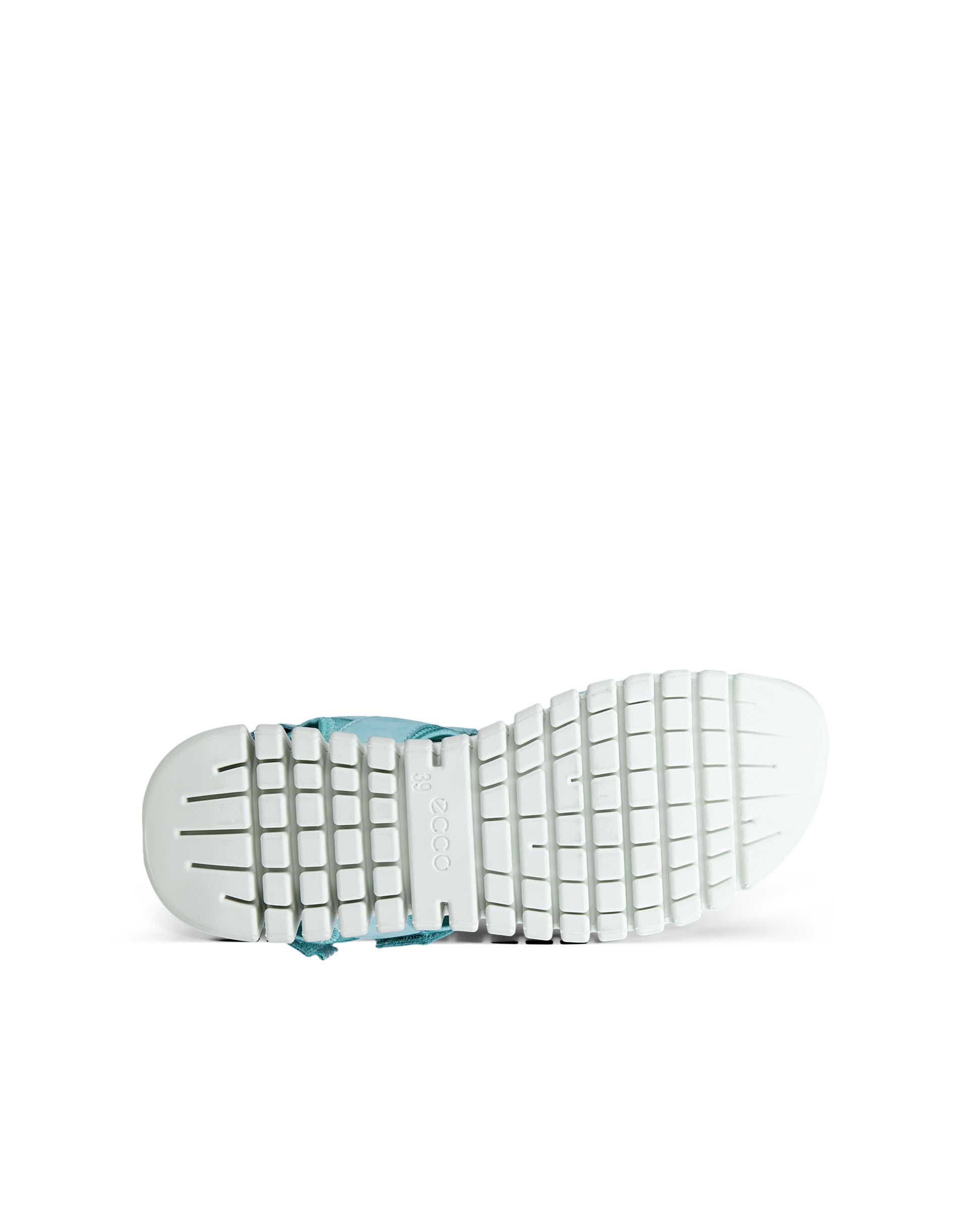 ECCO Gruuv ウィメンズ ヌバックヒールサンダル - ブルー - Sole