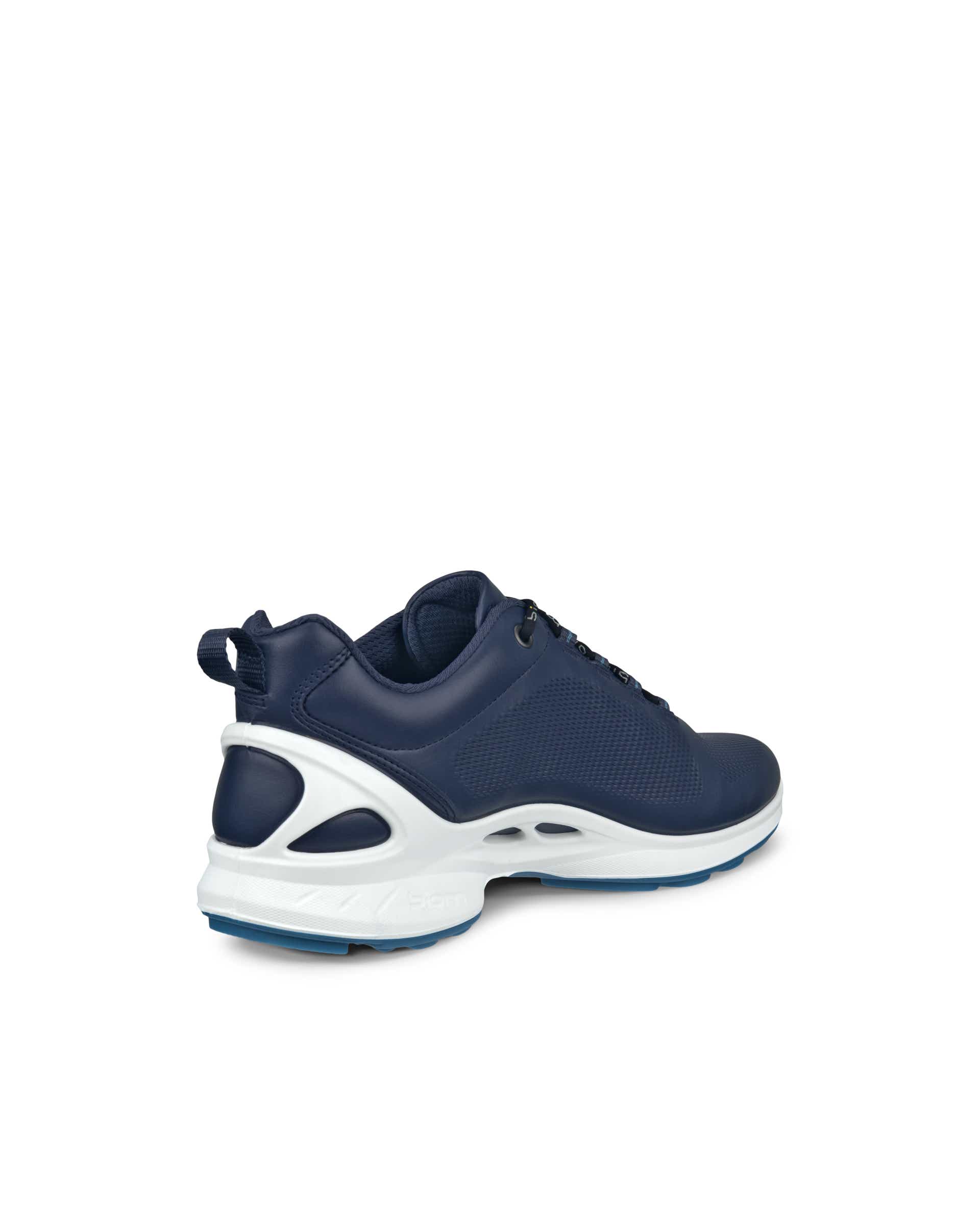 ECCO® BIOM FJUEL baskets en cuir pour homme - Bleu - Back