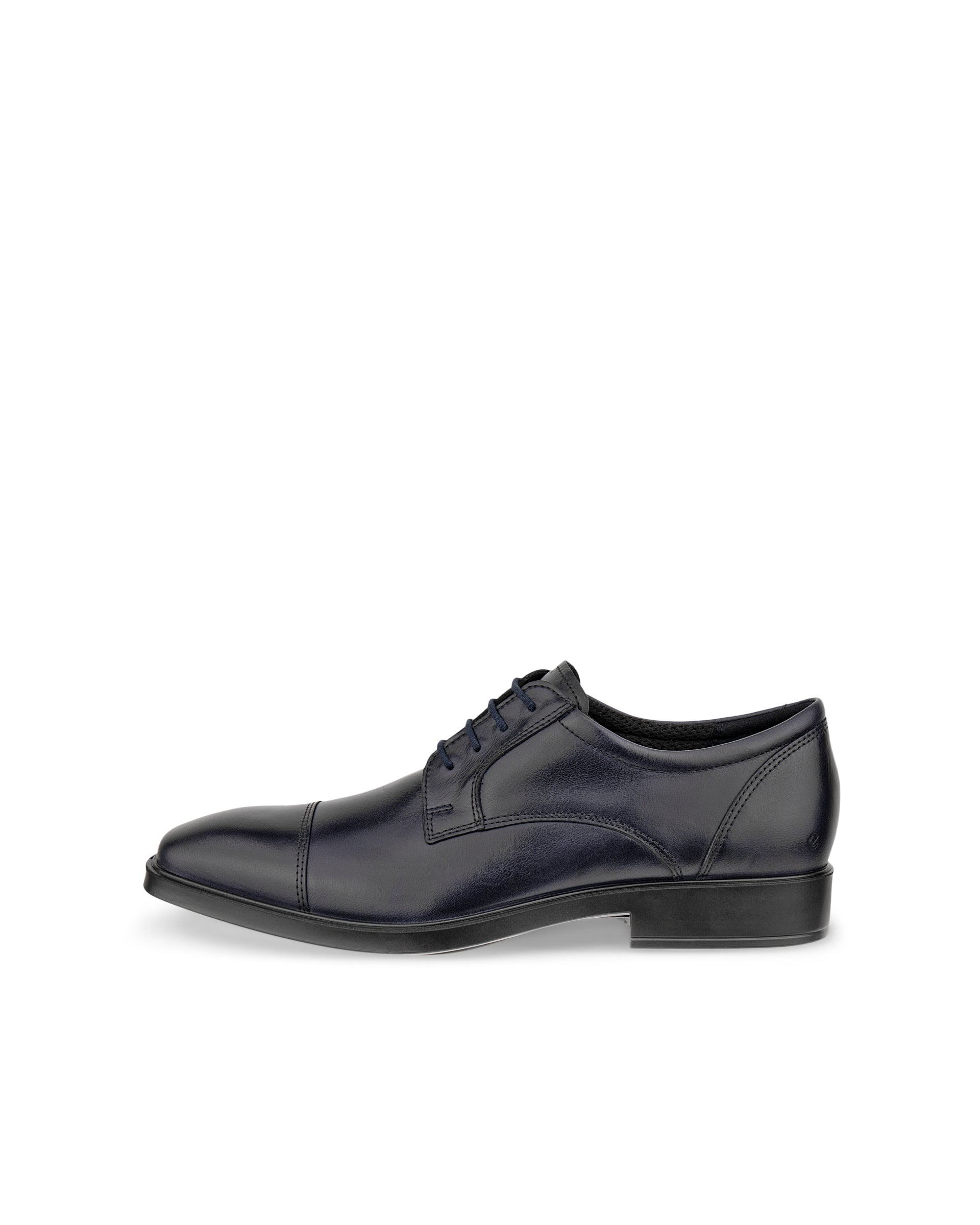 Men's ECCO® Metropole Milan Leather Derby Shoe - Blue - Outside