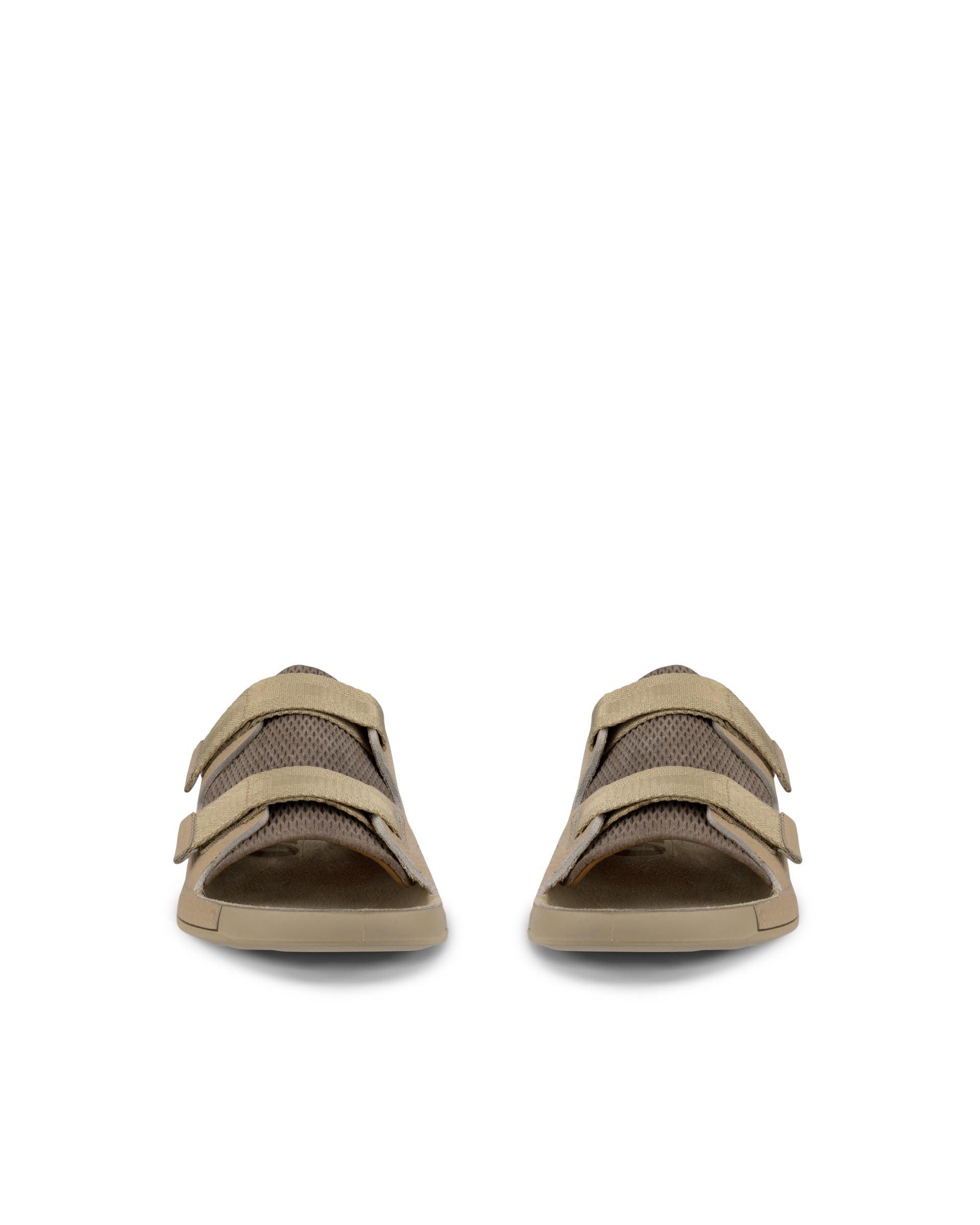 ECCO® COZMO Herren Ledersandale mit zwei Riemen - Braun - Front pair