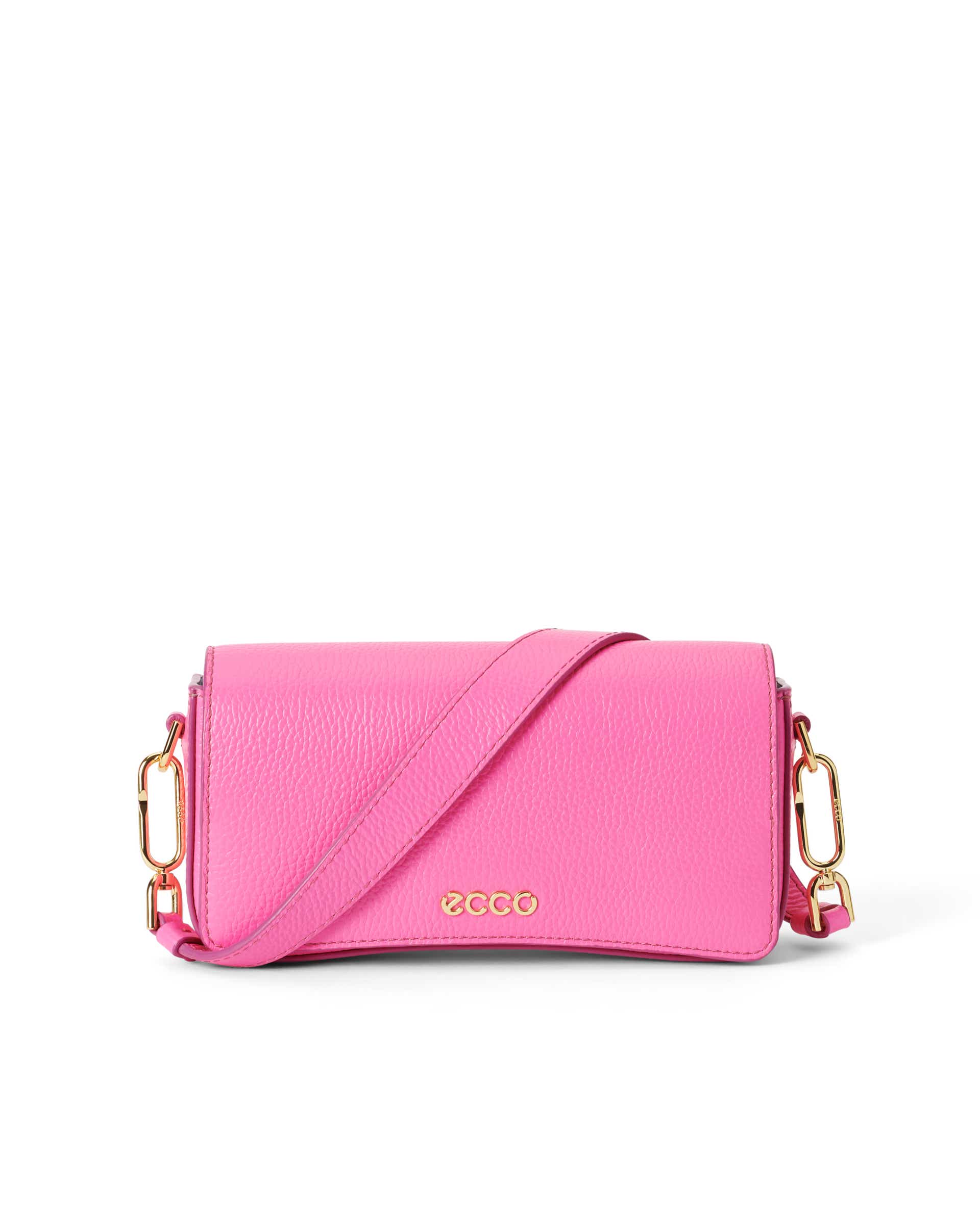 Kožená kabelka rameno ECCO® Pinch Bag - Ružová - Main