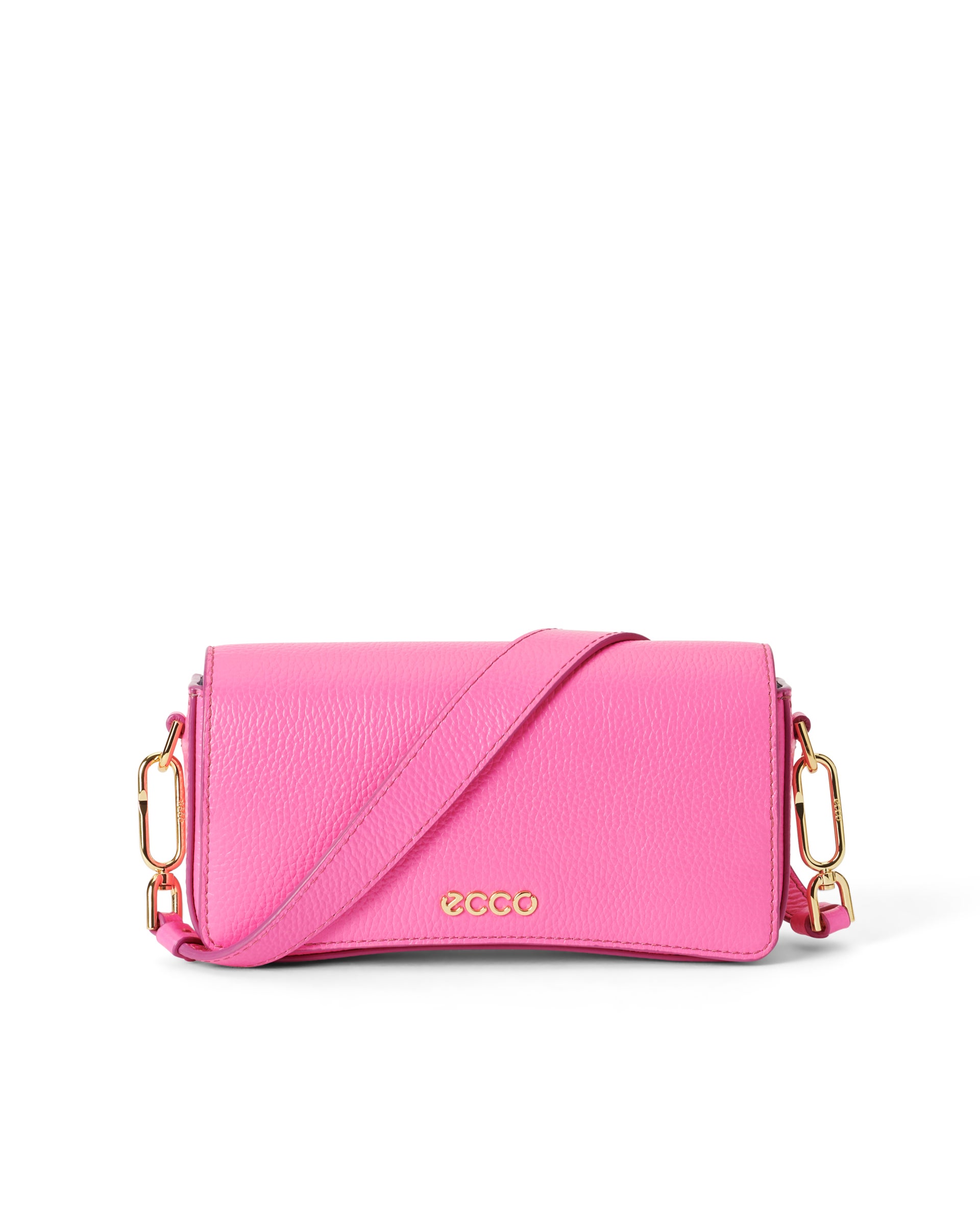 Kožená kabelka rameno ECCO® Pinch Bag - Ružová - Main