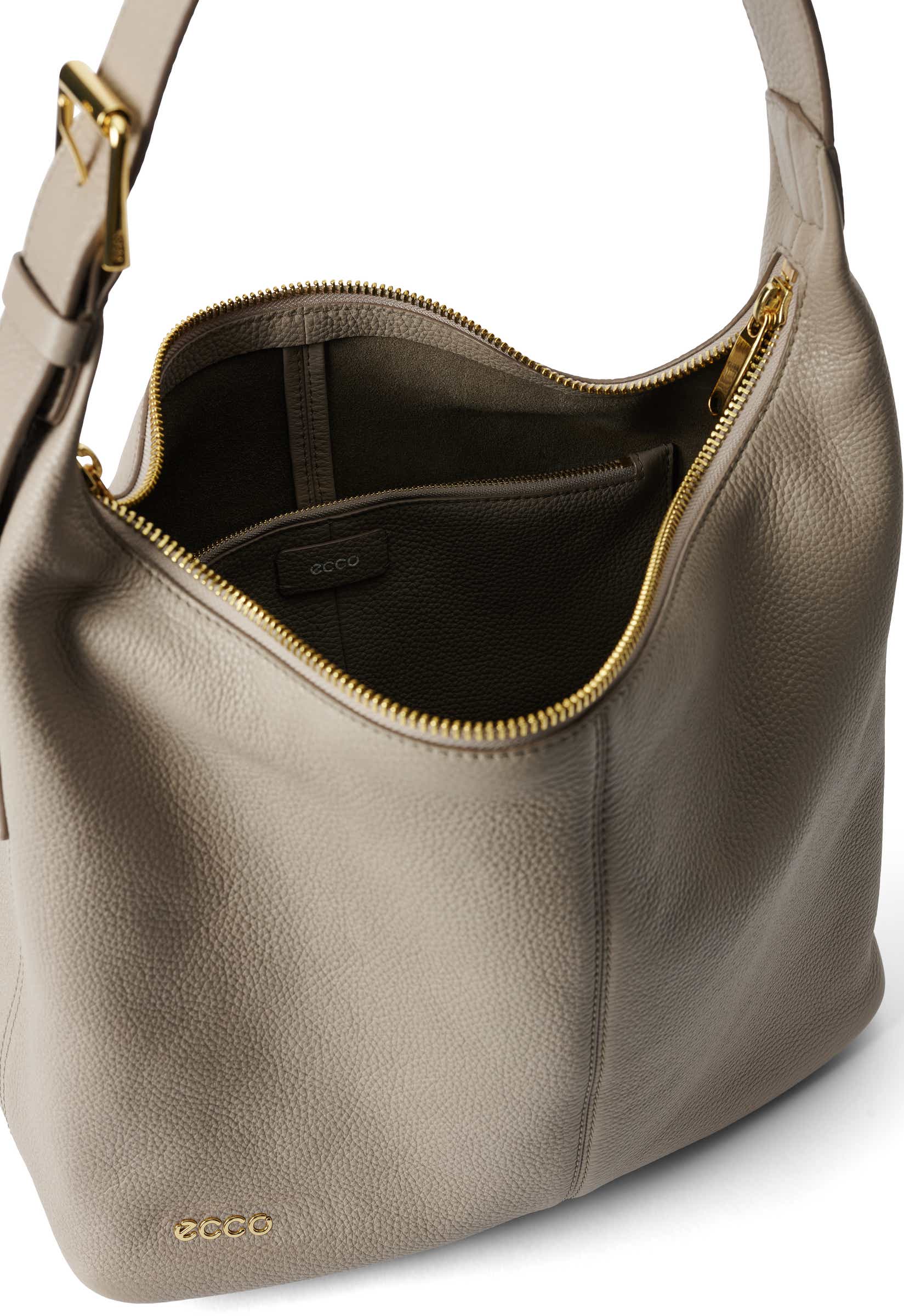 ECCO® Hobo leren hobotas - Beige - Inside
