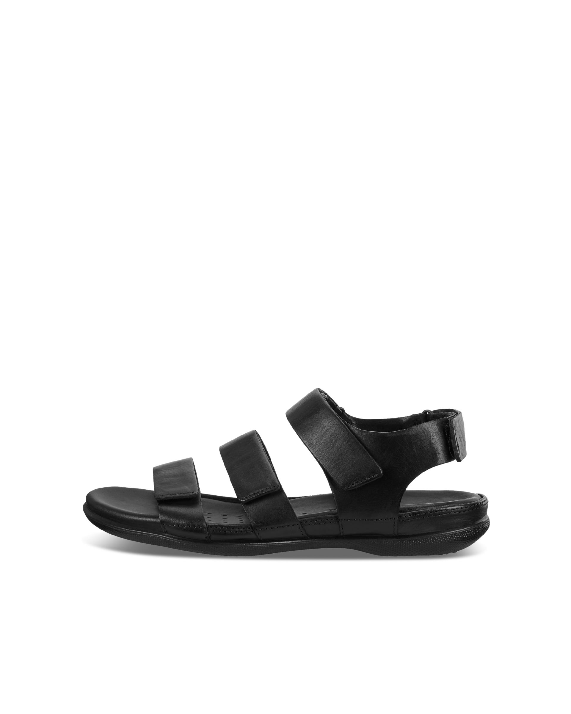 Women's ECCO® Flash Nubuck Sandal - Black - Outside