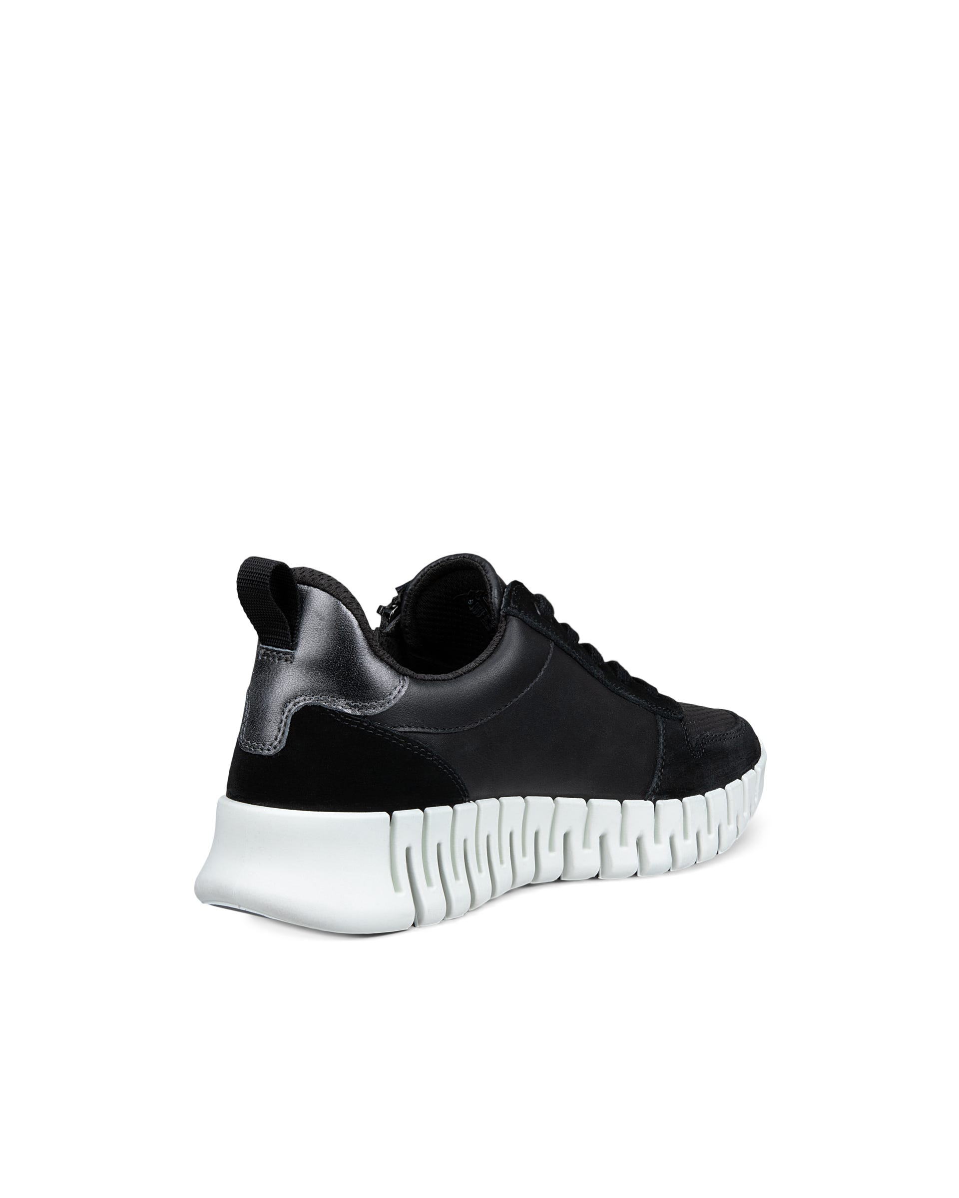 ECCO GRUUV SIDE ZIP WOMEN'S SNEAKER - Black - Back