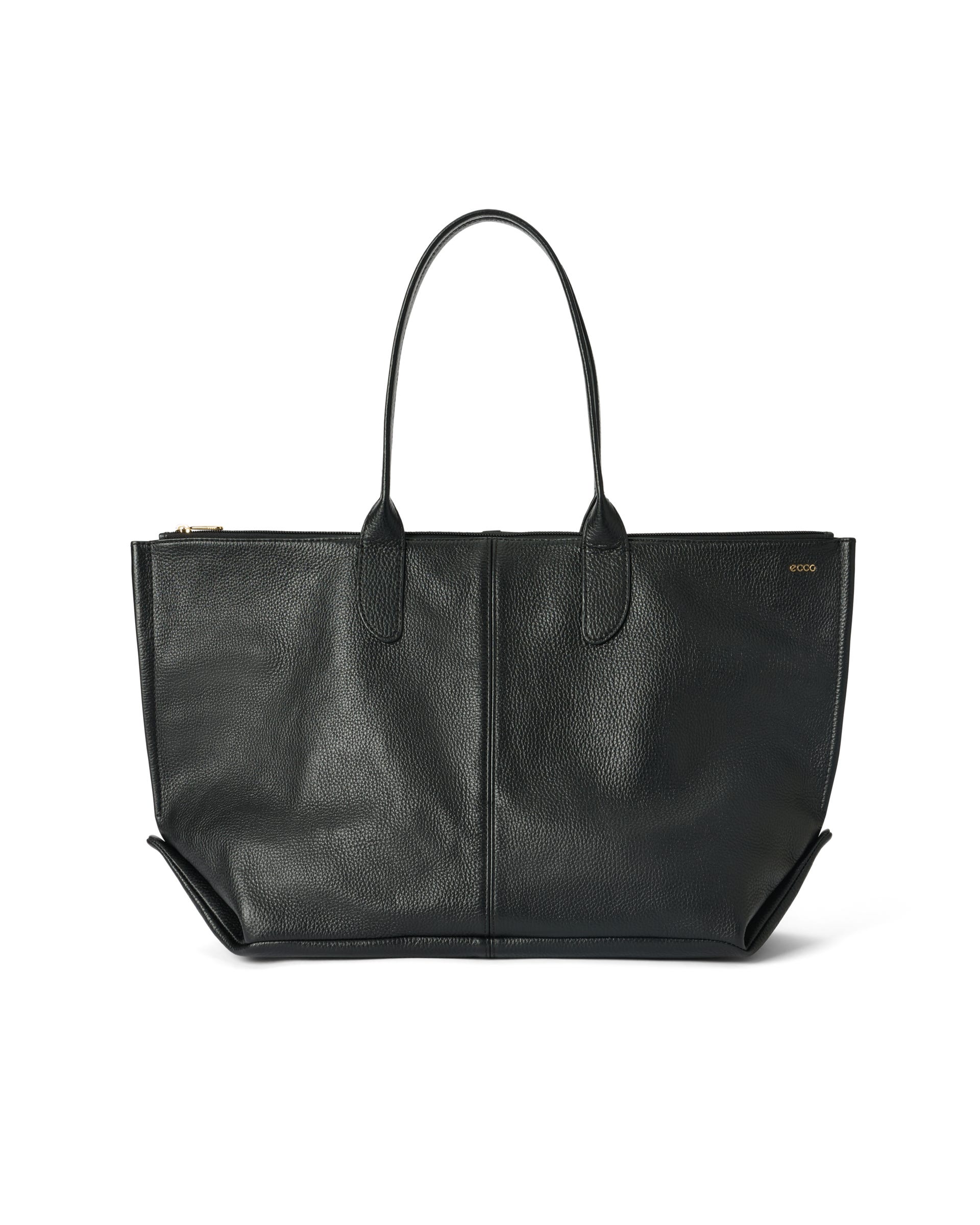 ECCO☆トートバッグ☆レザー☆未使用 ECCO TOTE REAL LEATHER レザートートバッグ | ブラック