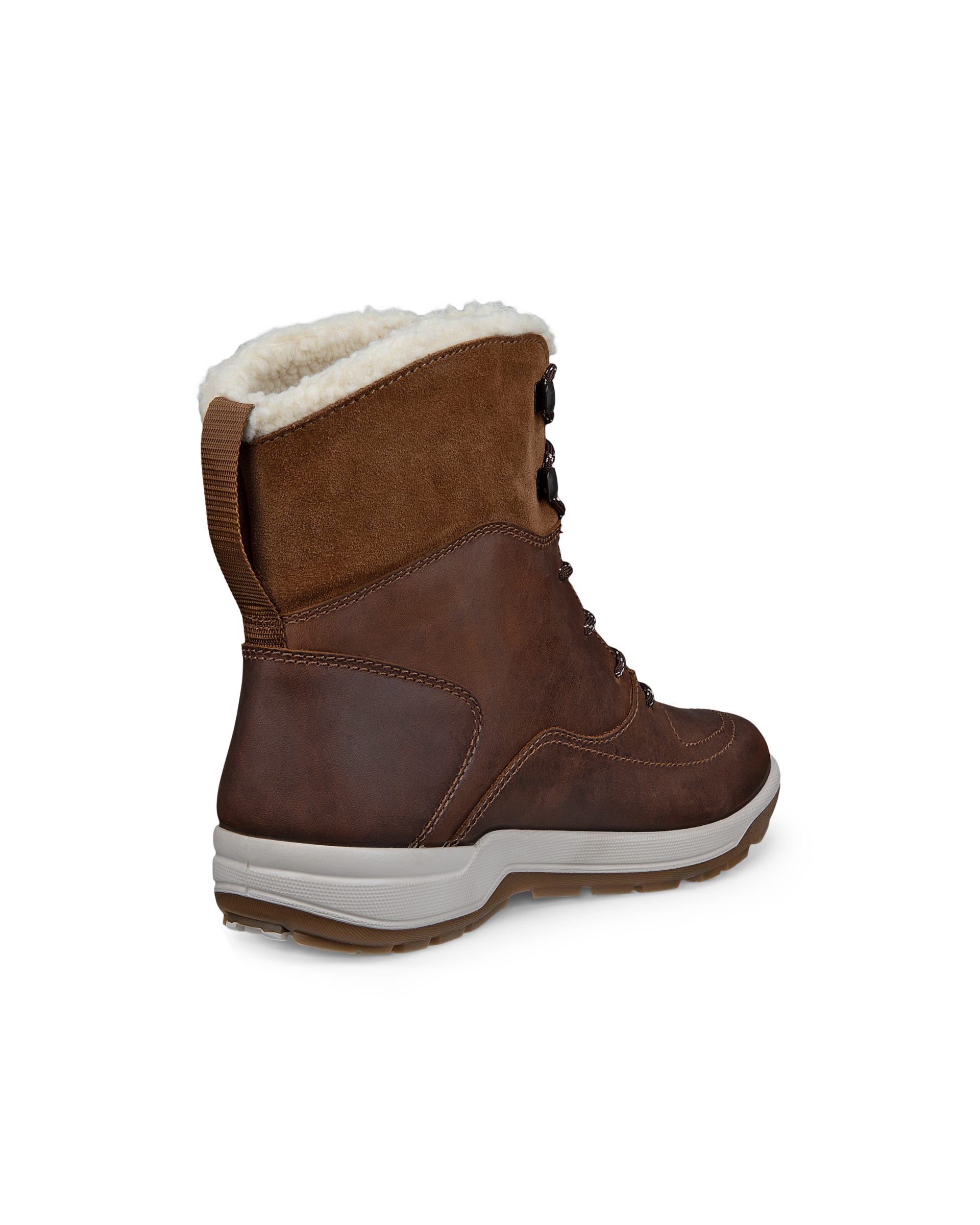 Women's ECCO® Trace Lite Waterproof Oiled Nubuck Boot - Brown - Back