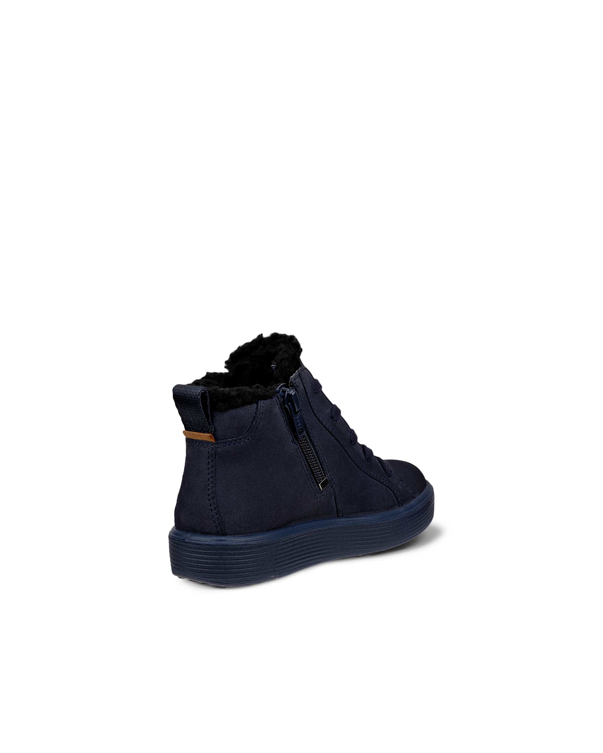 Dziecięce wodoodporne nubukowe buty ECCO® Soft 60 - Niebieski - Back