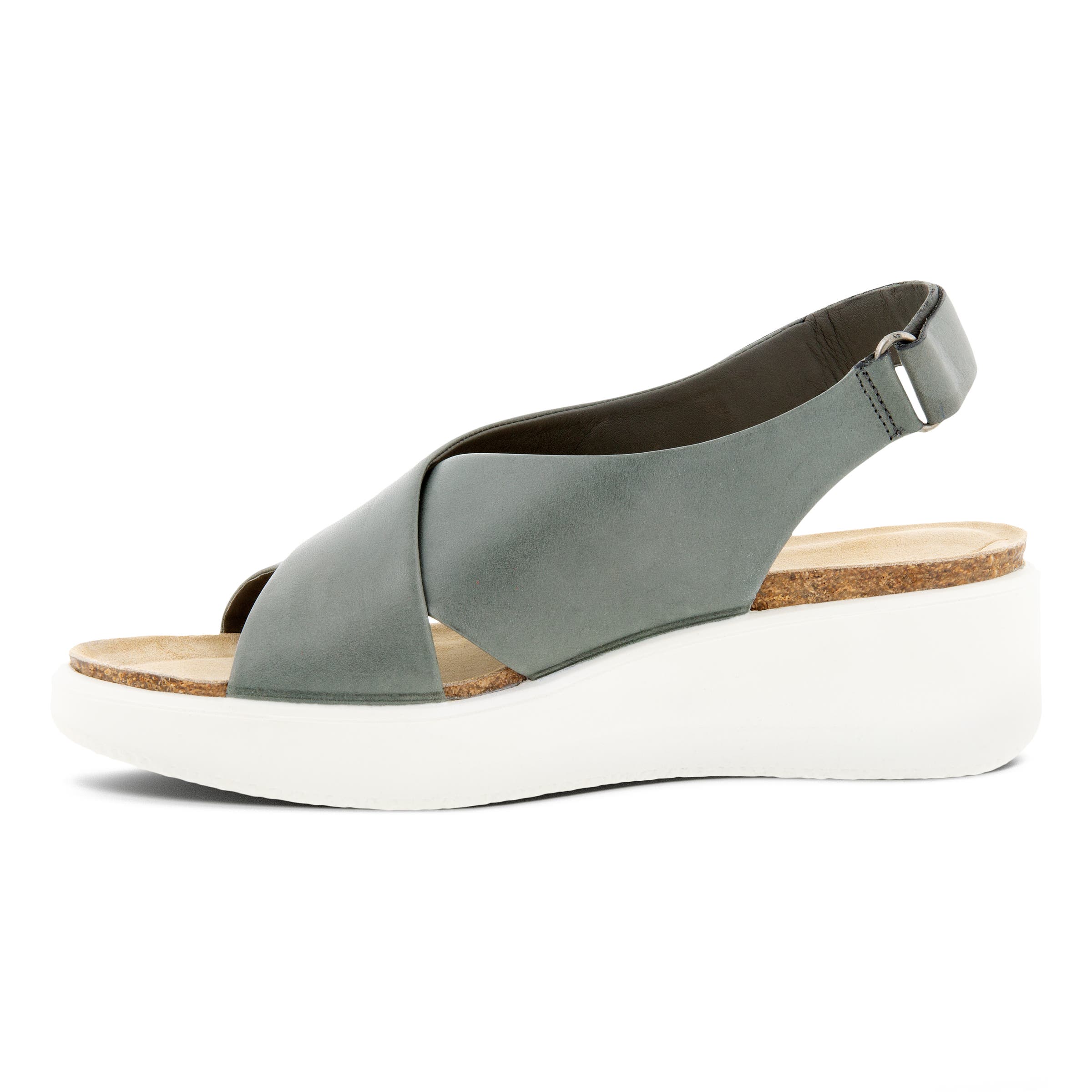 ECCO CORKSPHERE WEDGE SANDAL S - Grey - Inside