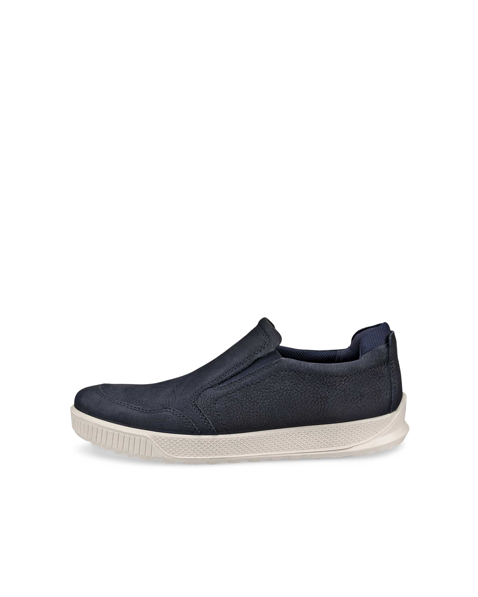 ECCO® Byway muške cipele od nubuka bez vezica - Plava - Outside